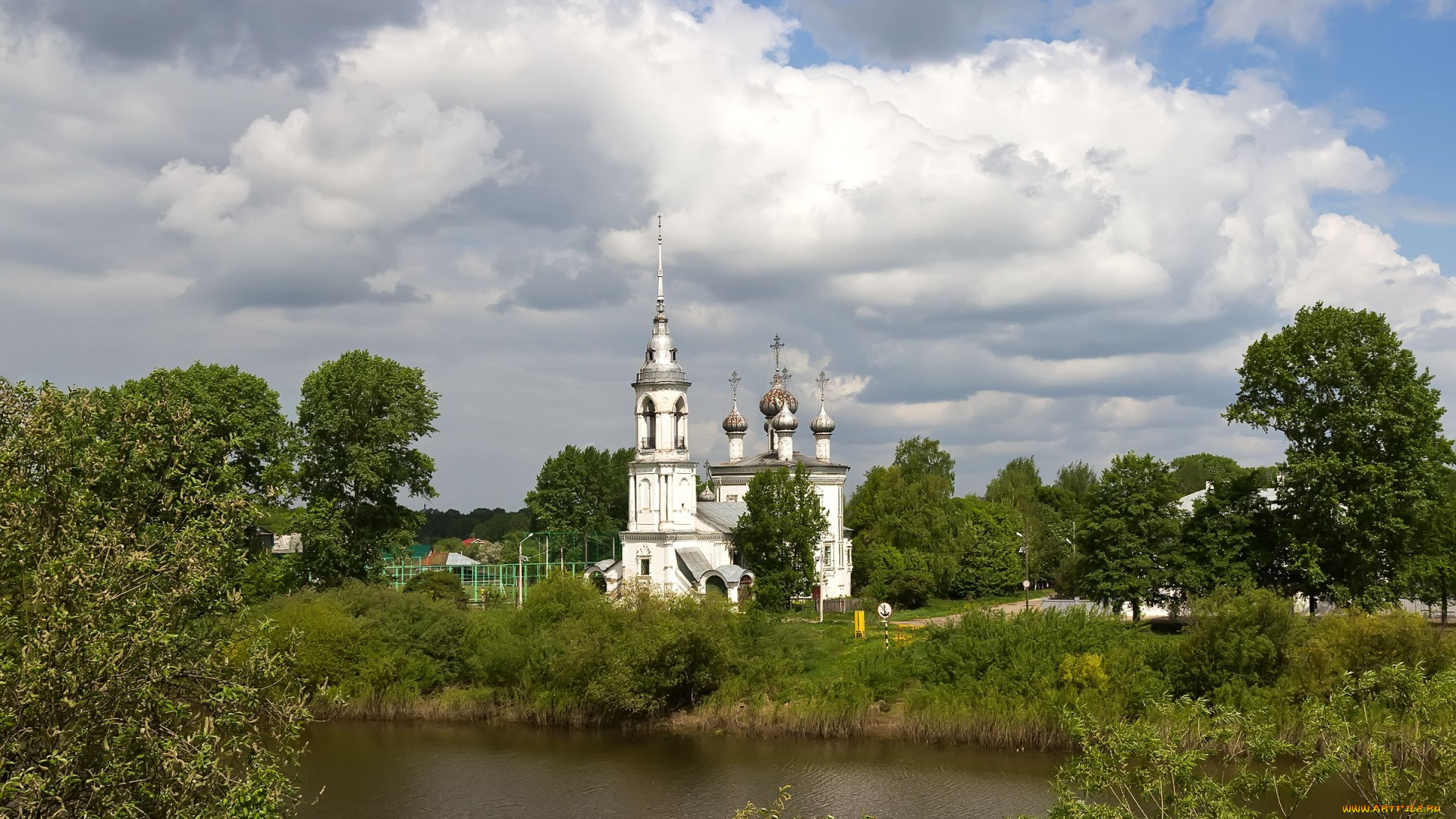 города, православные, церкви, монастыри, облака, церковь