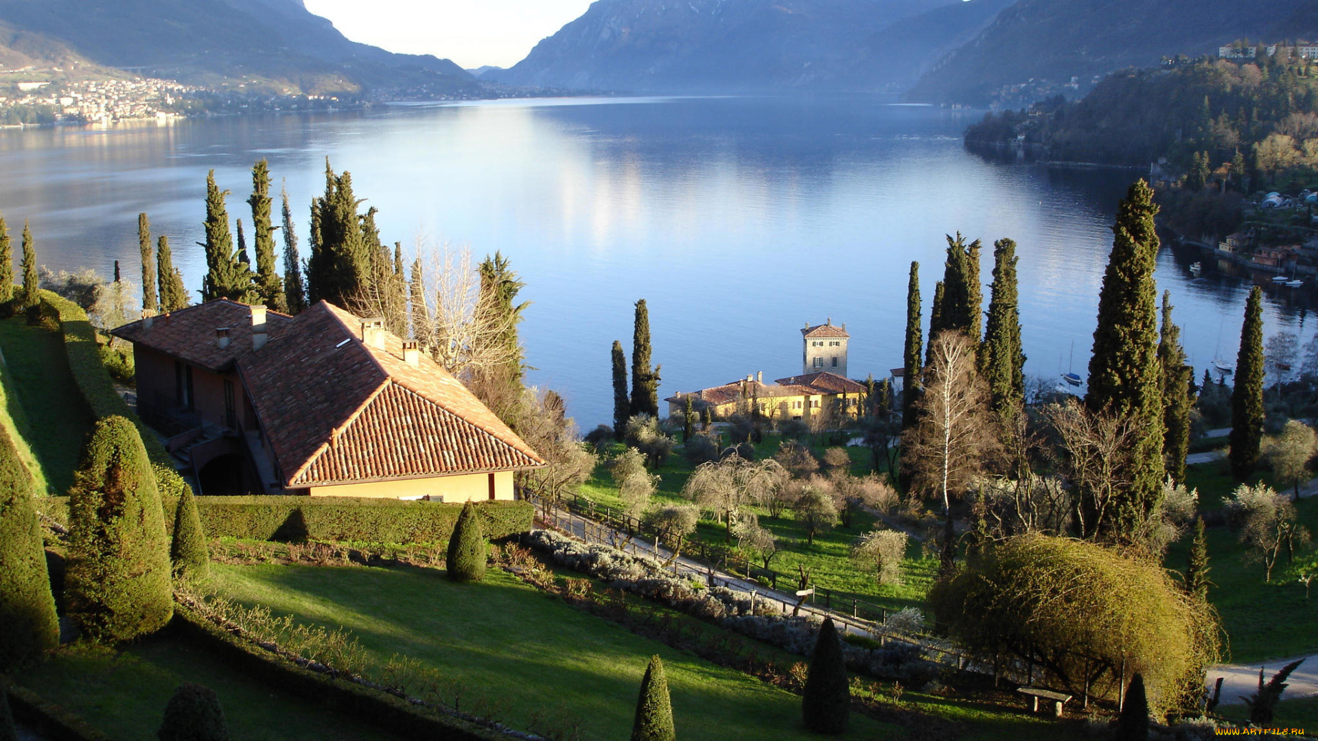 lake, como, города, пейзажи, комо, италия
