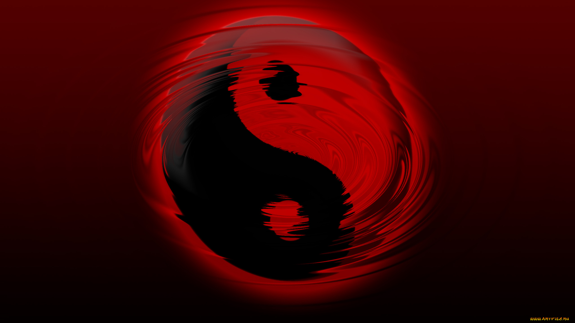 3д, графика, yin, yang, инь, Янь