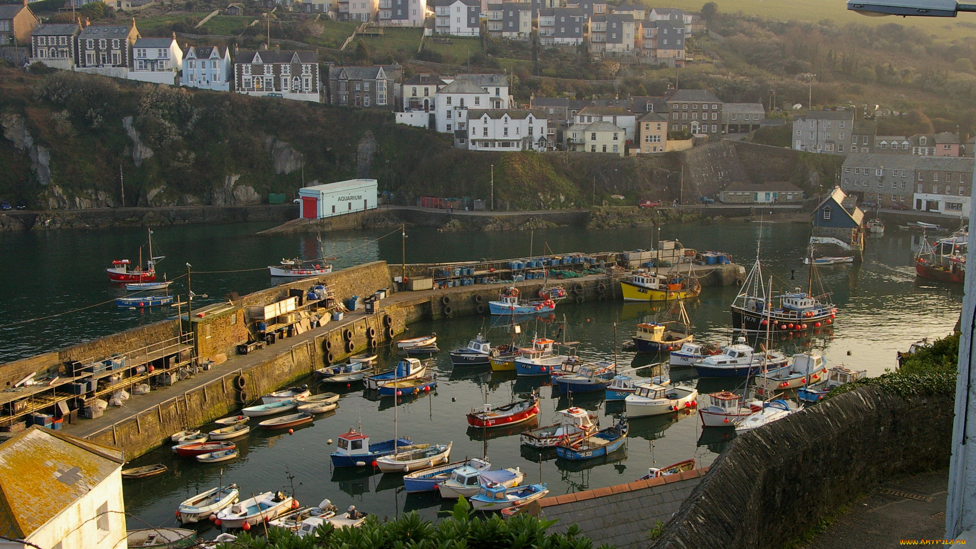 cornwall, england, корабли, порты, причалы