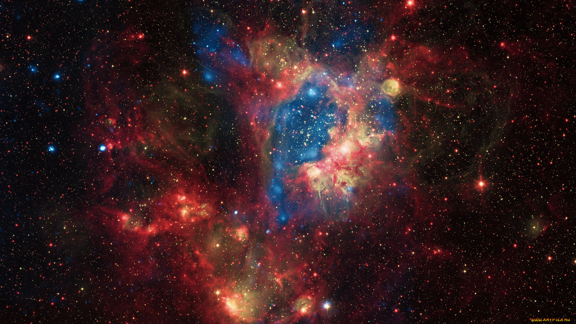 nebula, космос, арт, вселенная, галактики, звезды