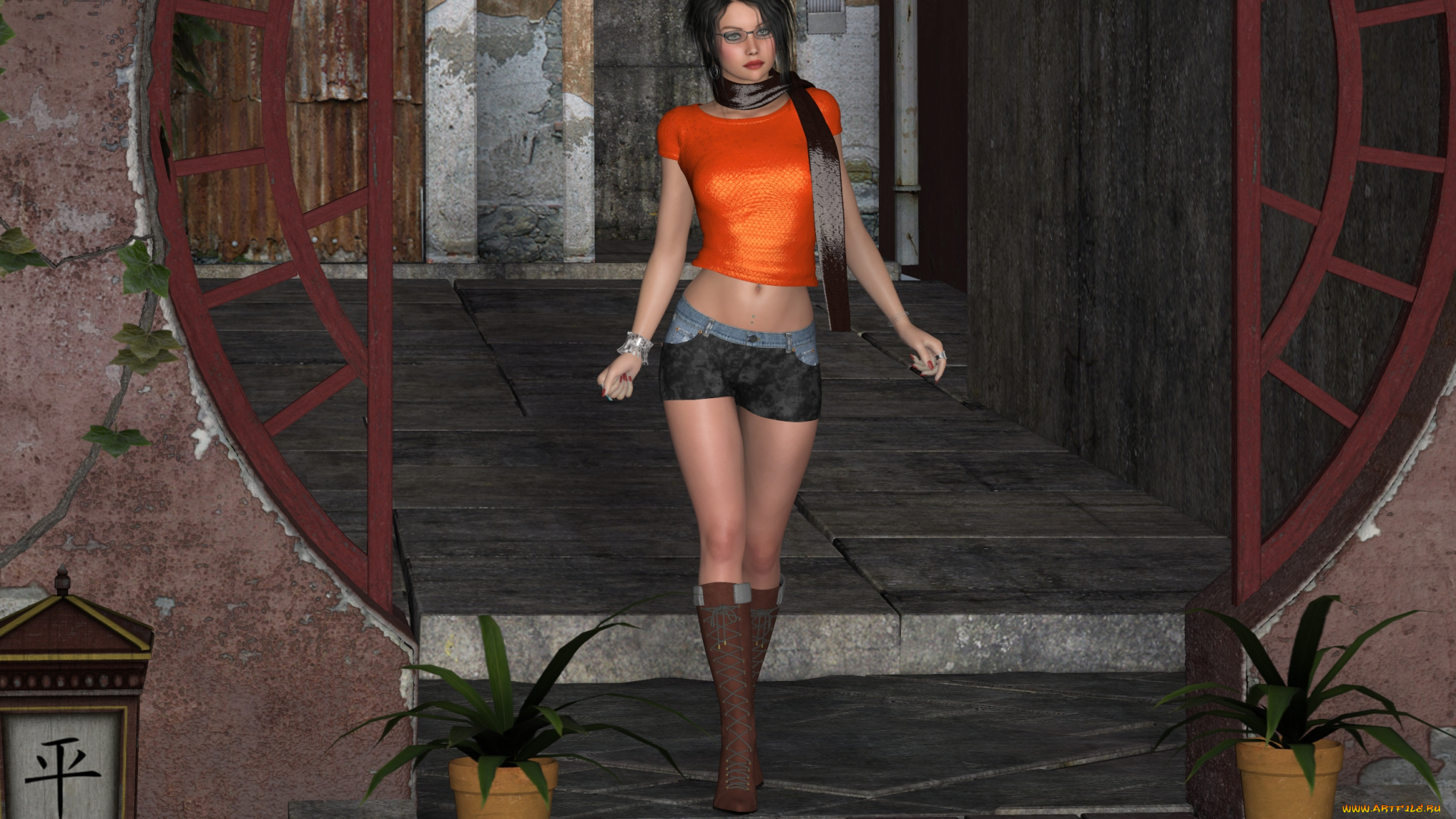 3д, графика, people, люди, девушка