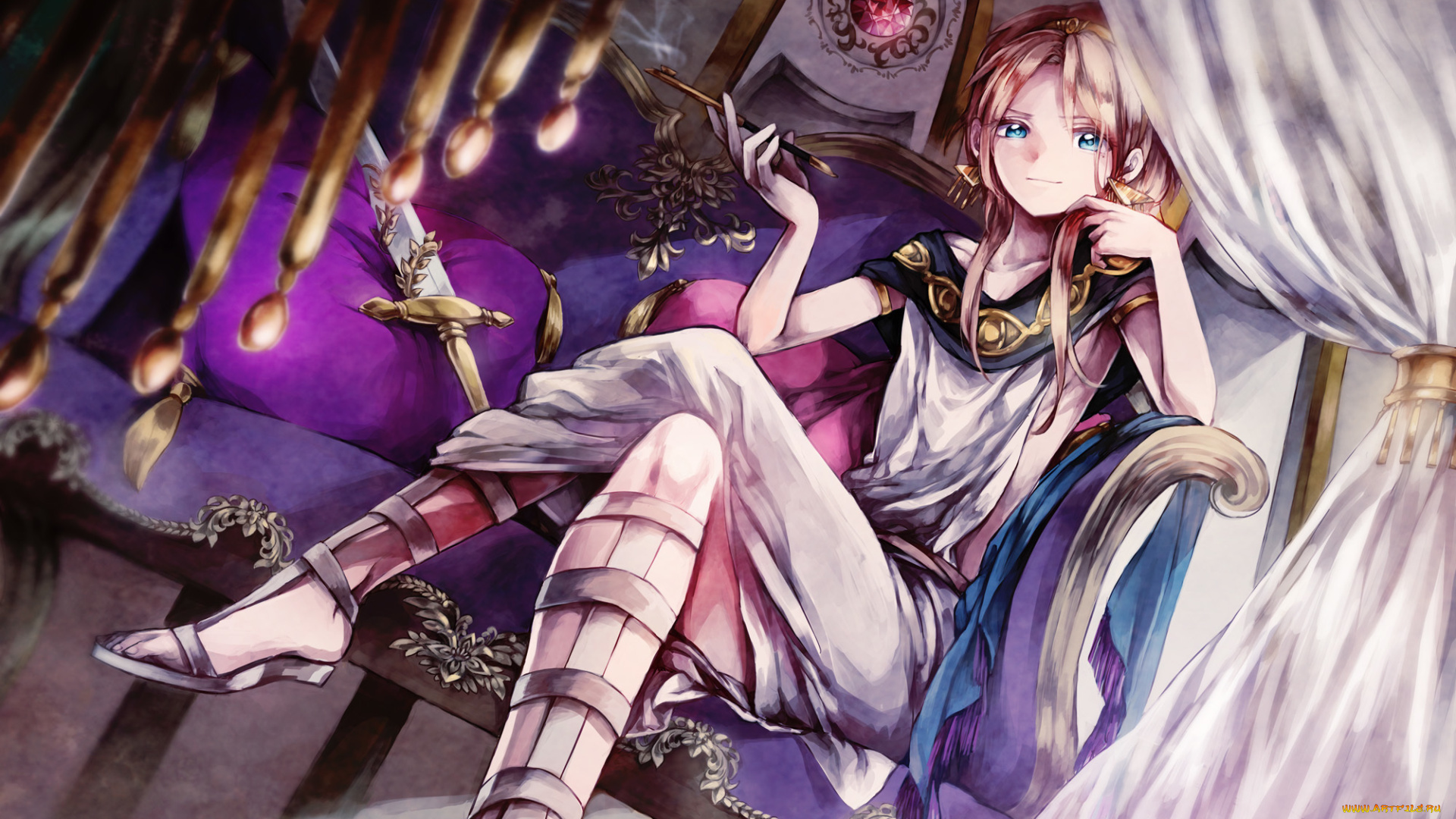 аниме, magi, the, labyrinth, of, magic, мунштук, меч, сандалии, titus, alexius