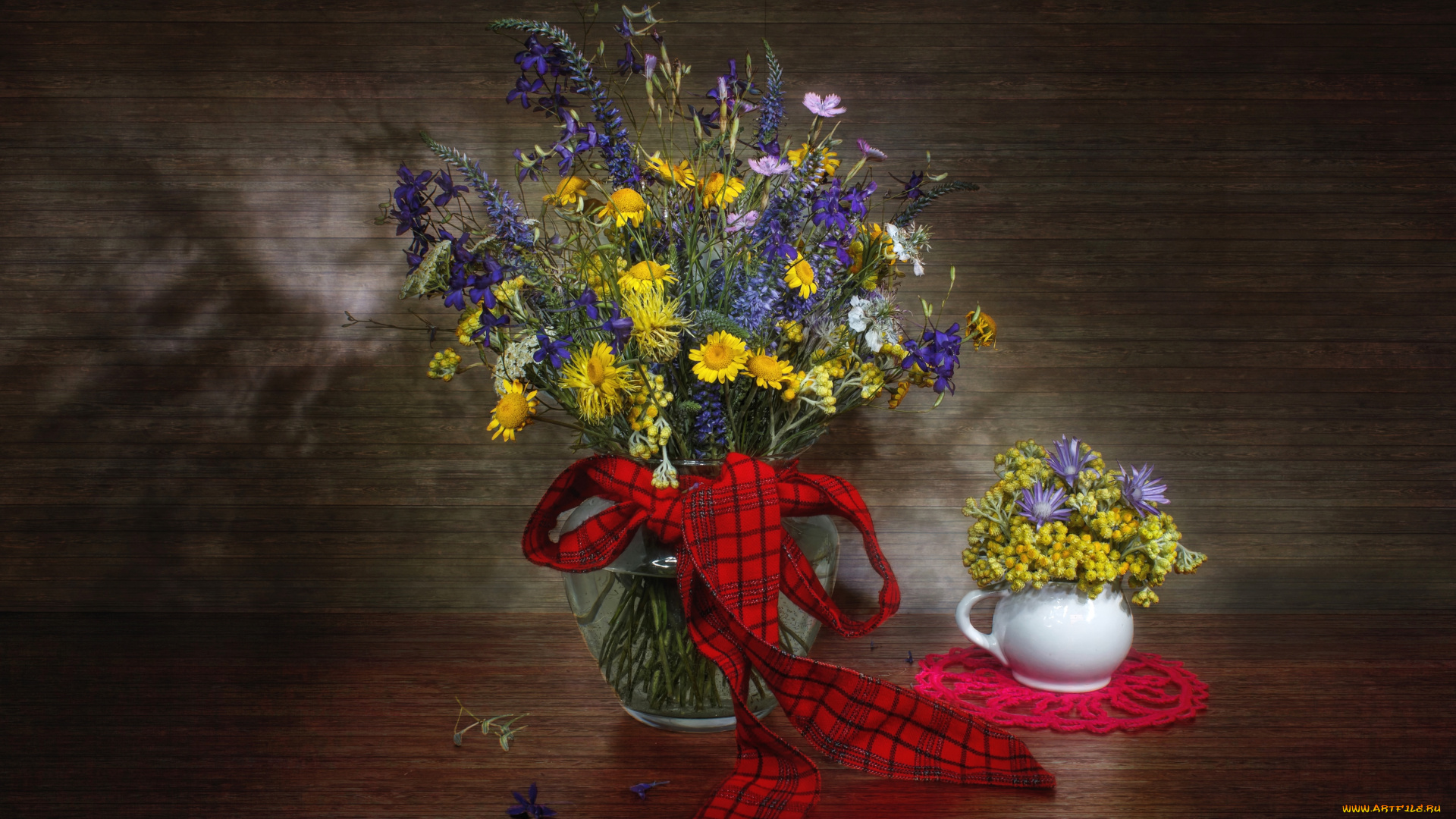 цветы, луговые, полевые, букеты