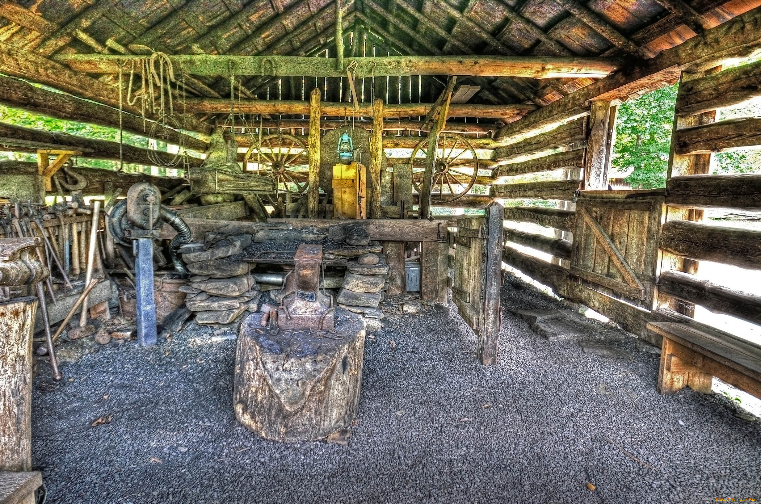 разное, ремесла, поделки, рукоделие, наковальня, инструменты, помещение, кузница