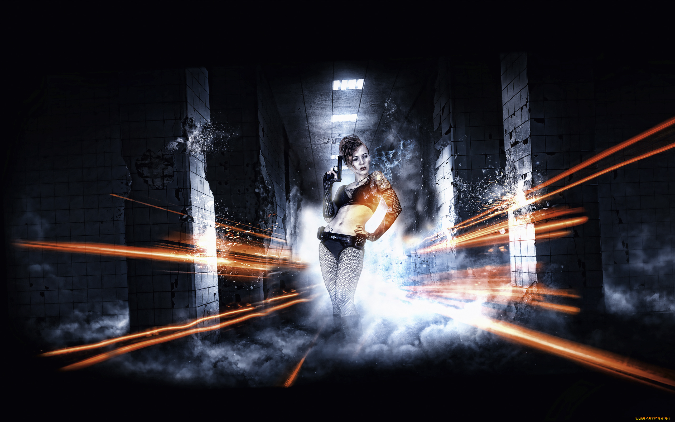 разное, компьютерный, дизайн, девушка