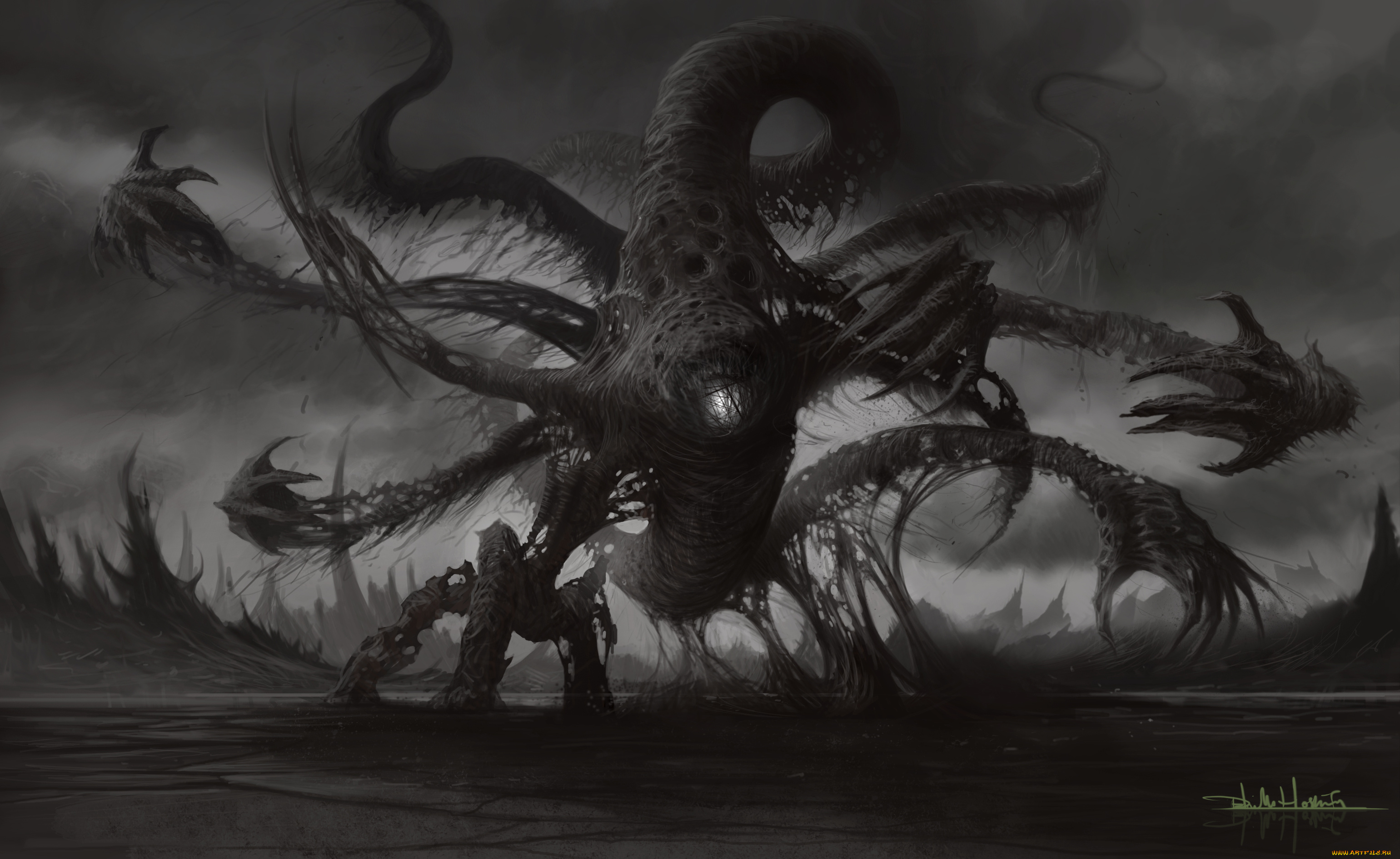 фэнтези, существа, лапы, хвост