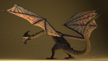обоя 3д, графика, creatures, существа, дракон