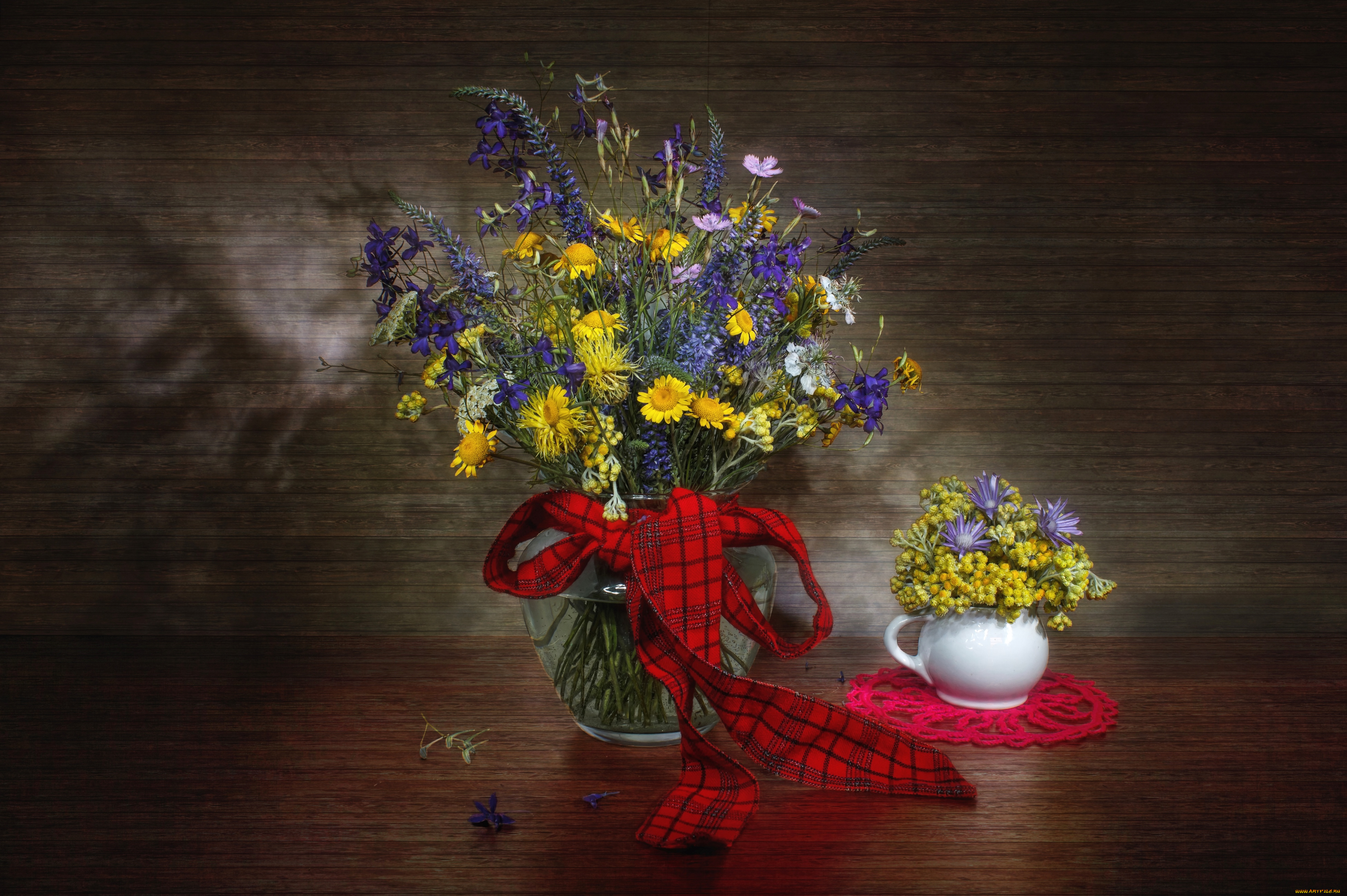 цветы, луговые, полевые, букеты