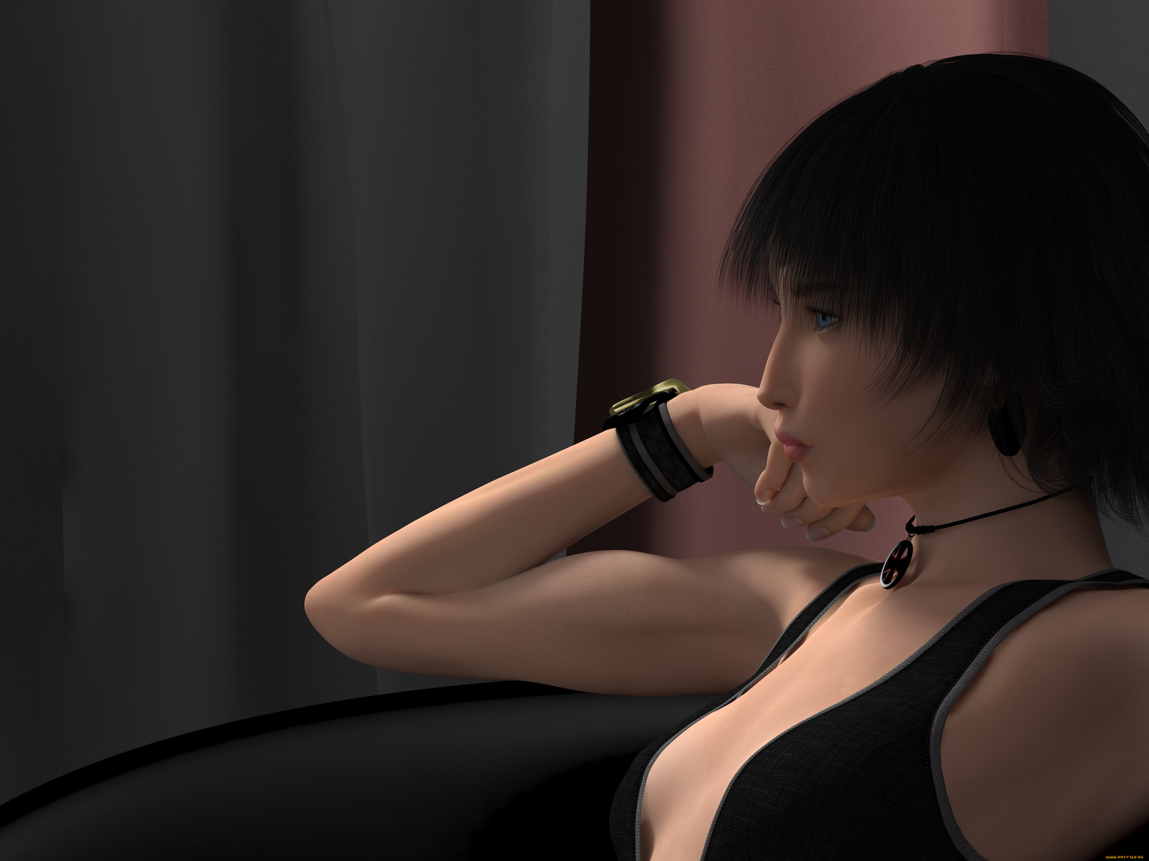 3д, графика, portraits, портрет, взгляд