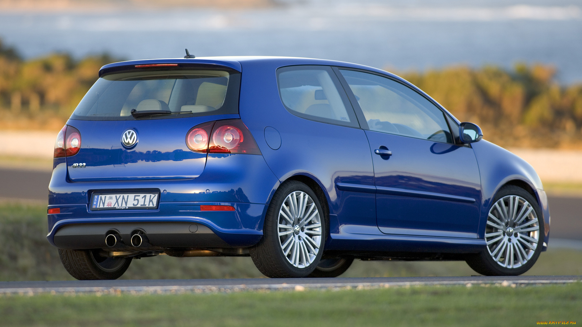 автомобили, volkswagen, golf, синий, typ, 1k, au-spec, 3-door, r32