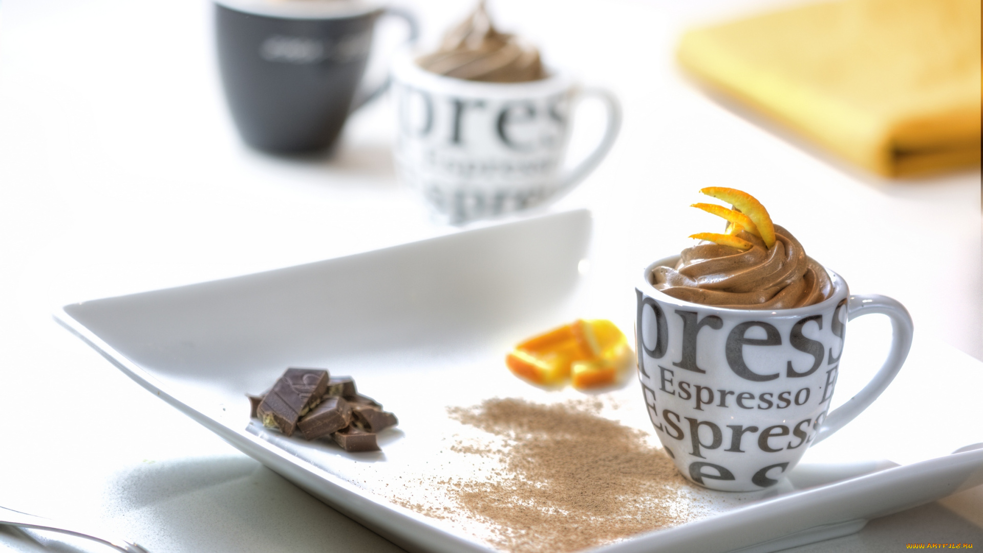 еда, мороженое, , десерты, крем, десерт, апельсин, шоколад