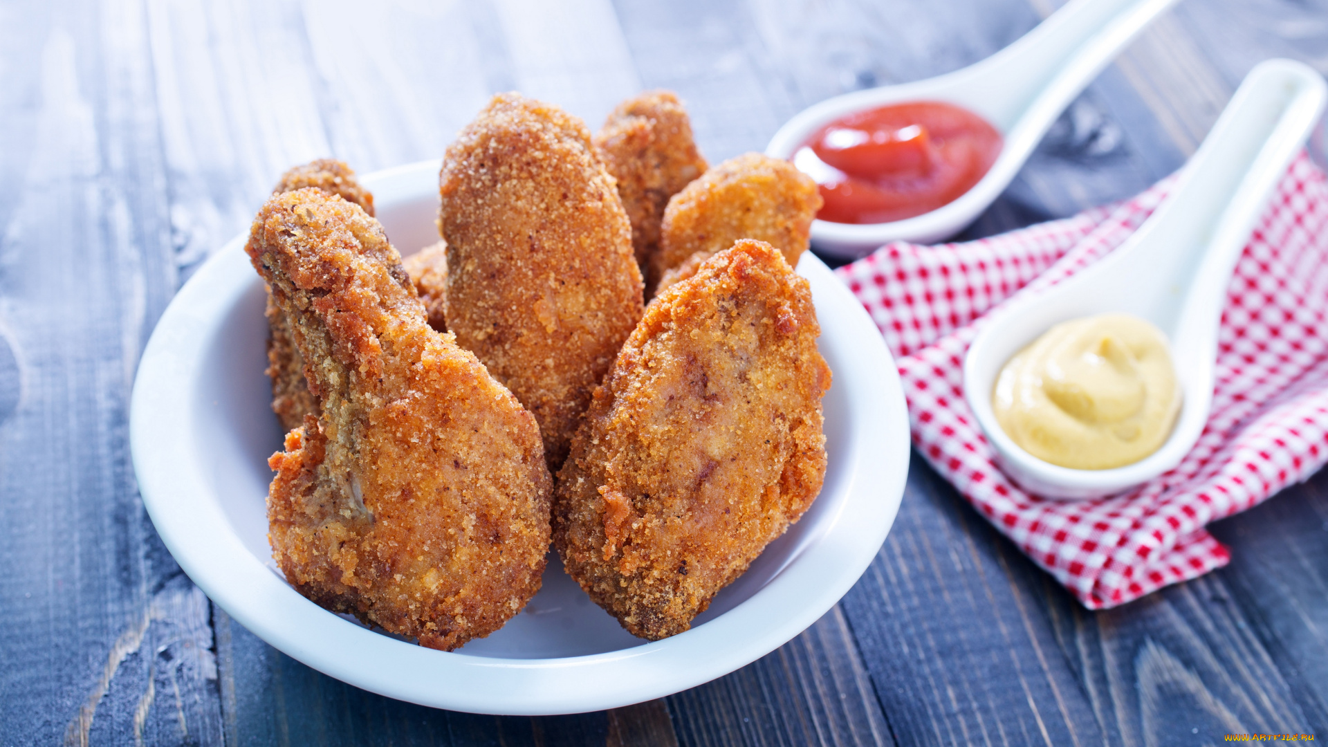 еда, мясные, блюда, куриные, ножки, соусы, сухари