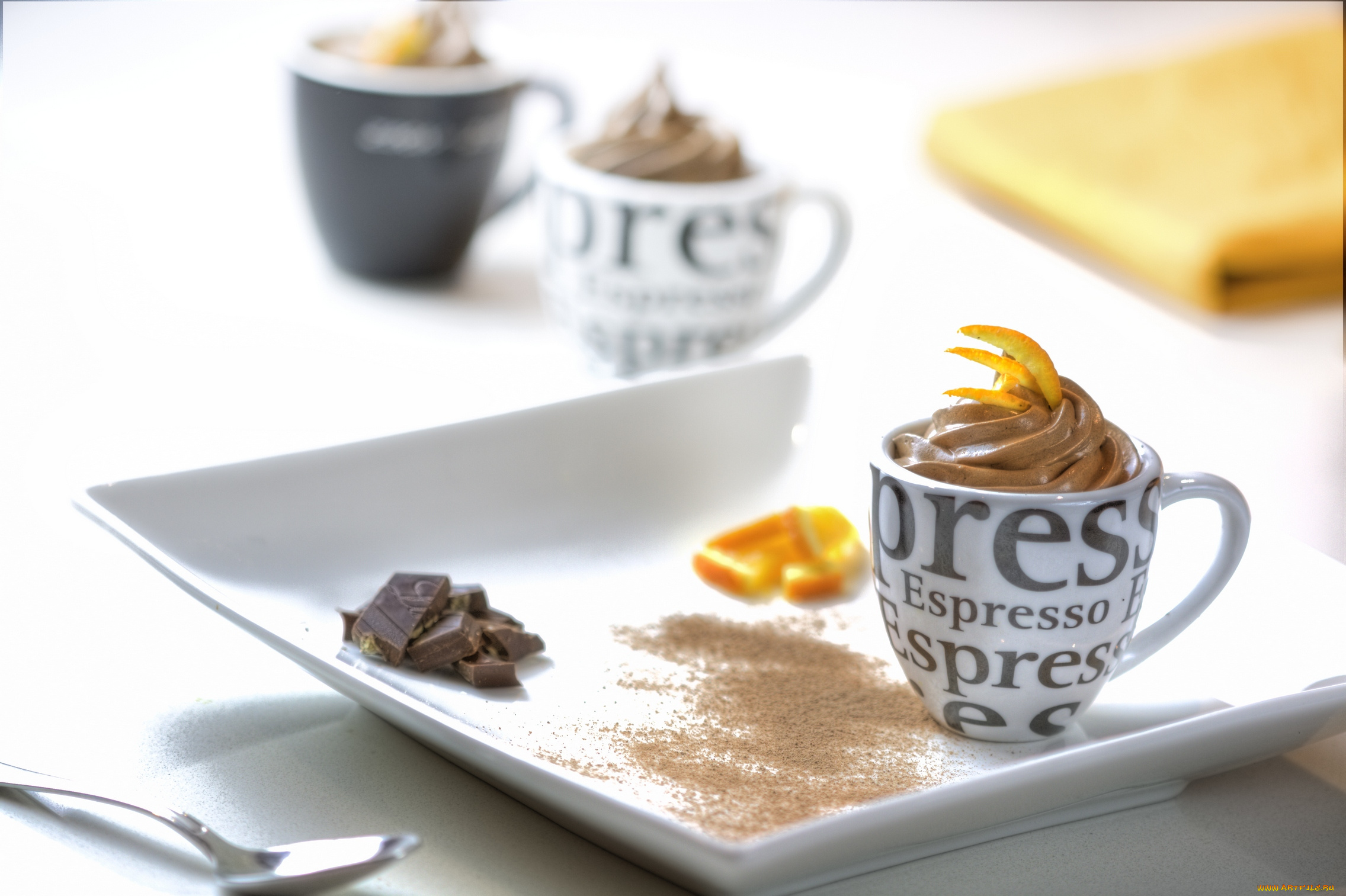 еда, мороженое, , десерты, крем, десерт, апельсин, шоколад