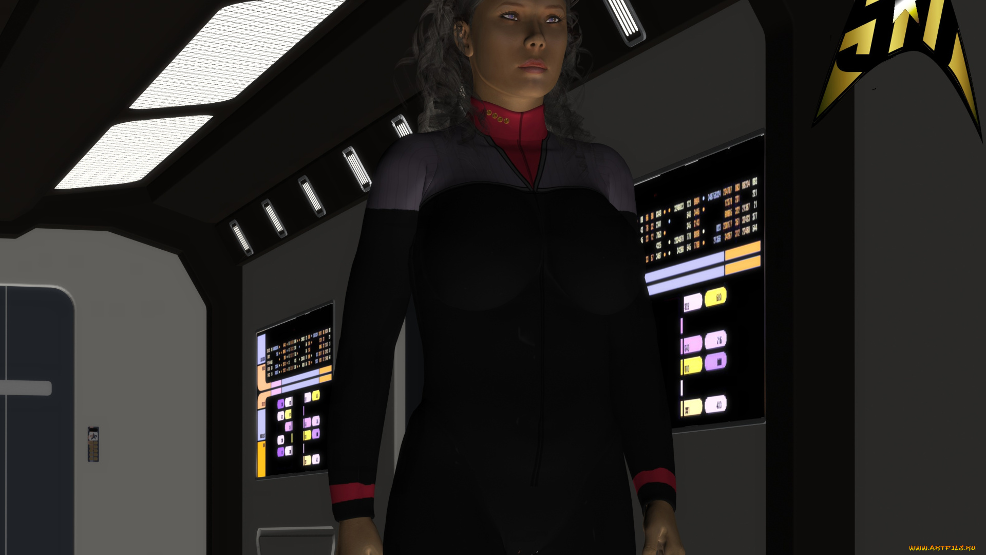 3д, графика, фантазия, , fantasy, фон, взгляд, девушка