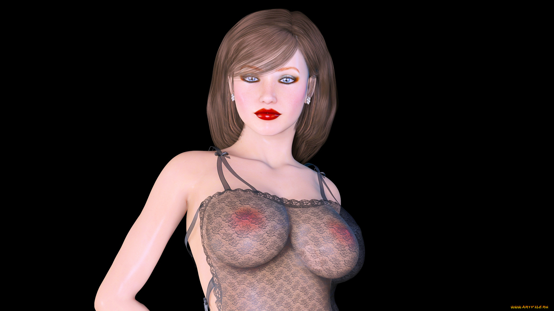 3д, графика, люди, , people, фон, взгляд, девушка