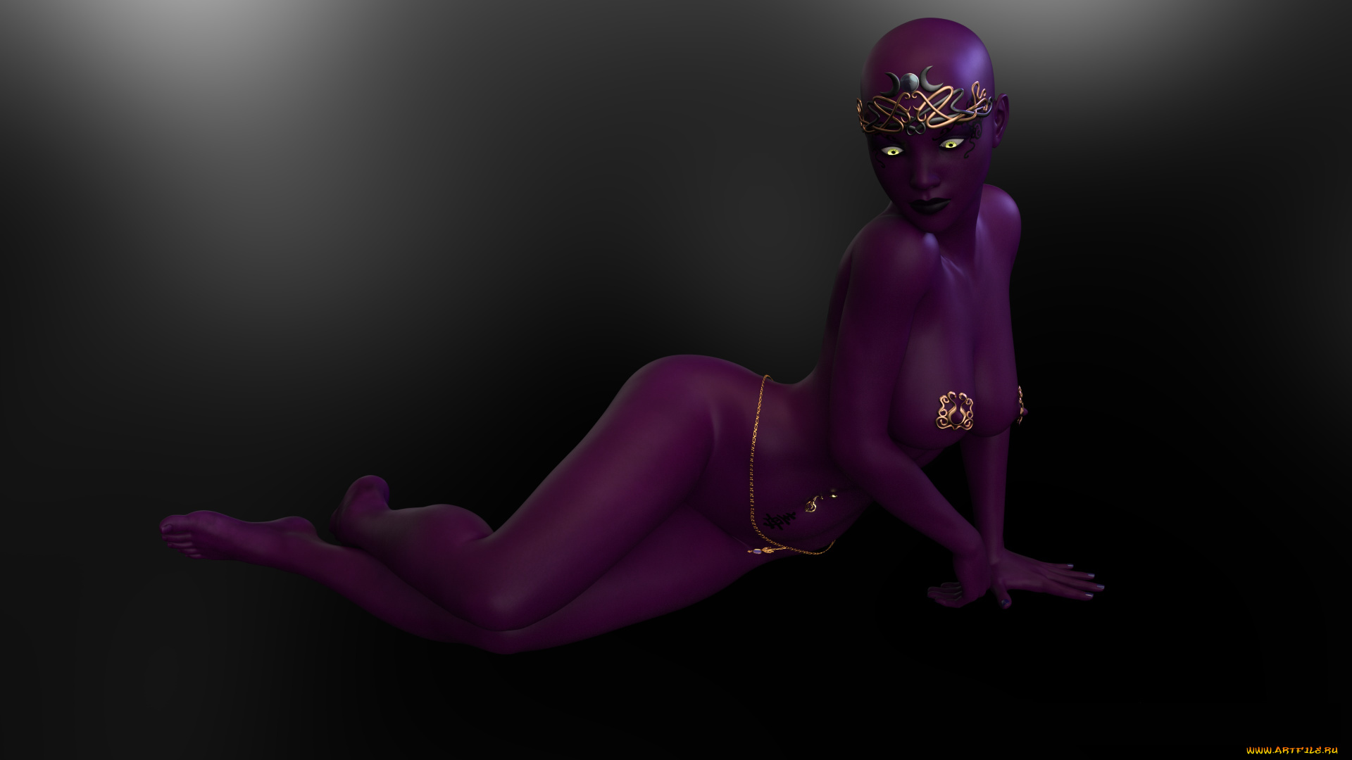 3д, графика, существа, , creatures, взгляд, фон, девушка