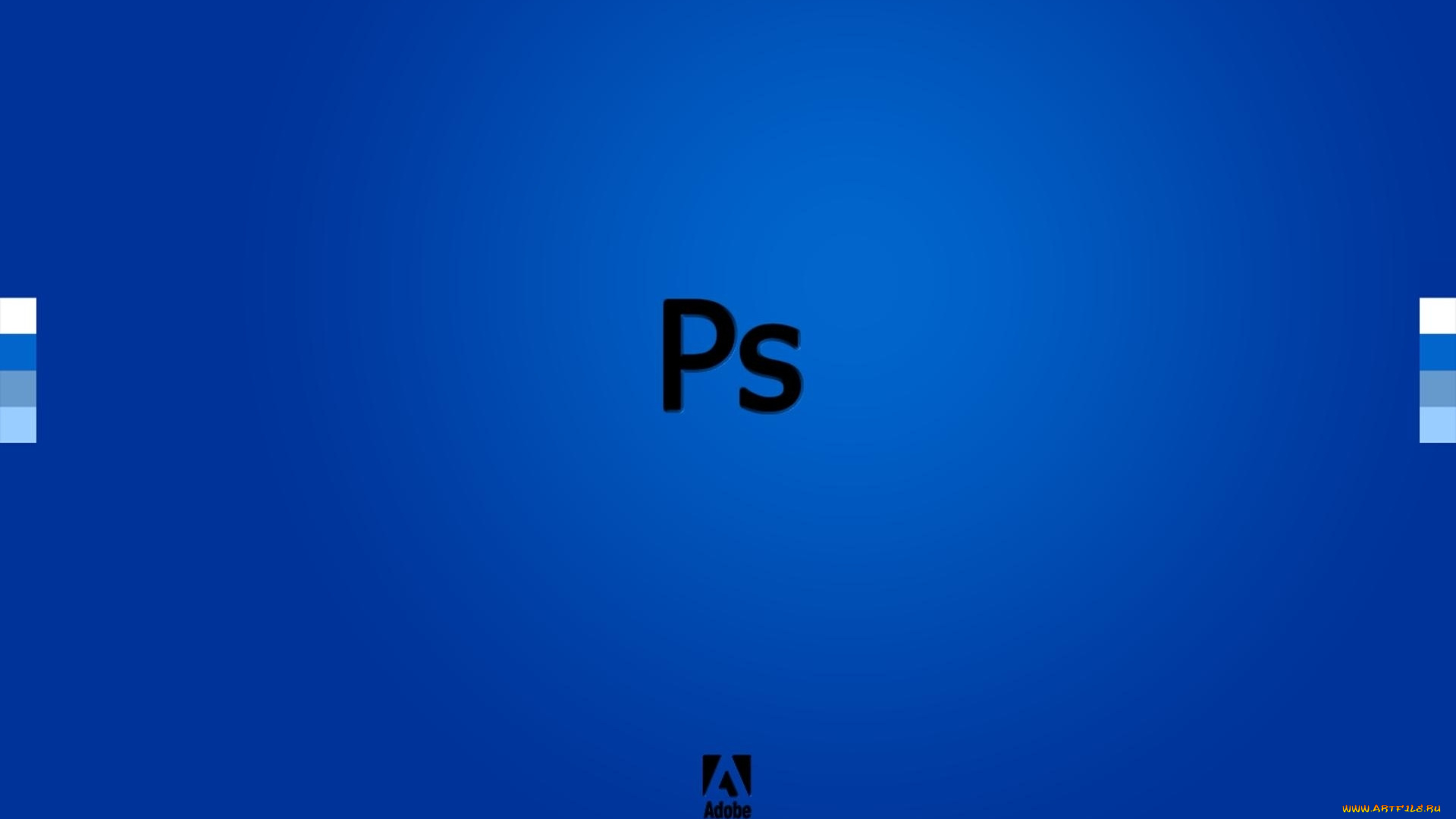 компьютеры, adobe, буквы, фотошоп, значки, синий, фон