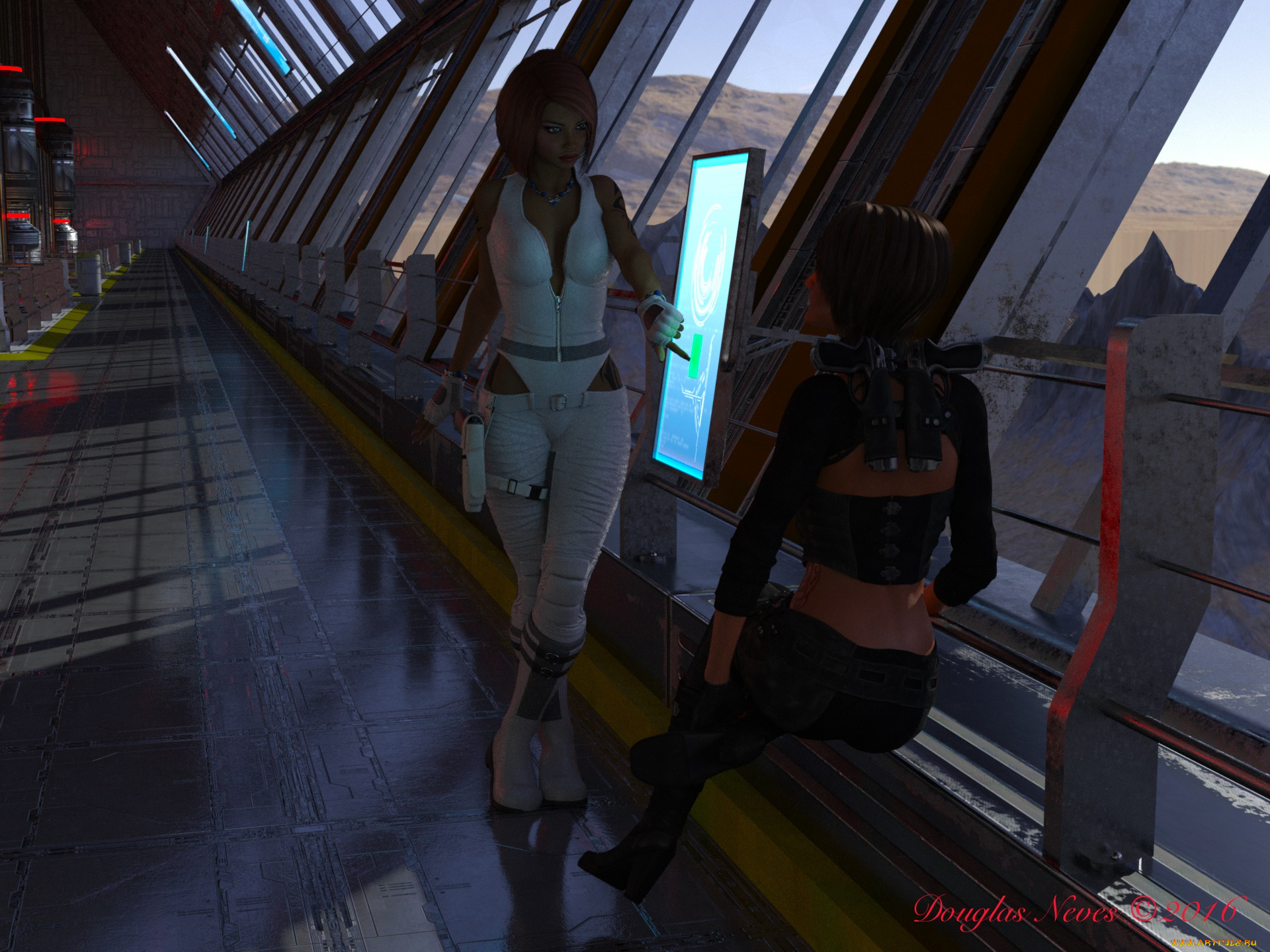 3д, графика, фантазия, , fantasy, фон, взгляд, девушки