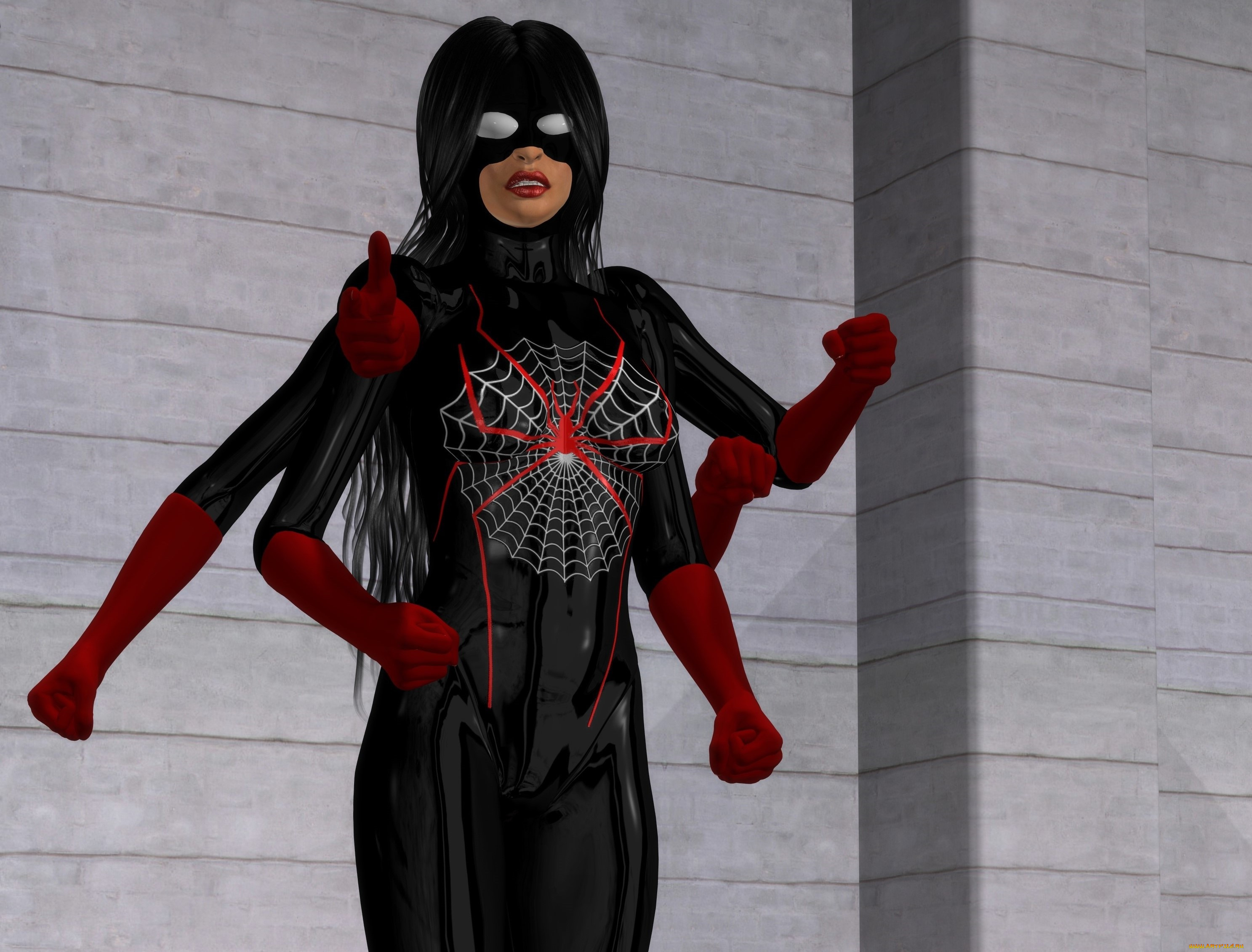 3д, графика, существа, , creatures, взгляд, девушка, фон