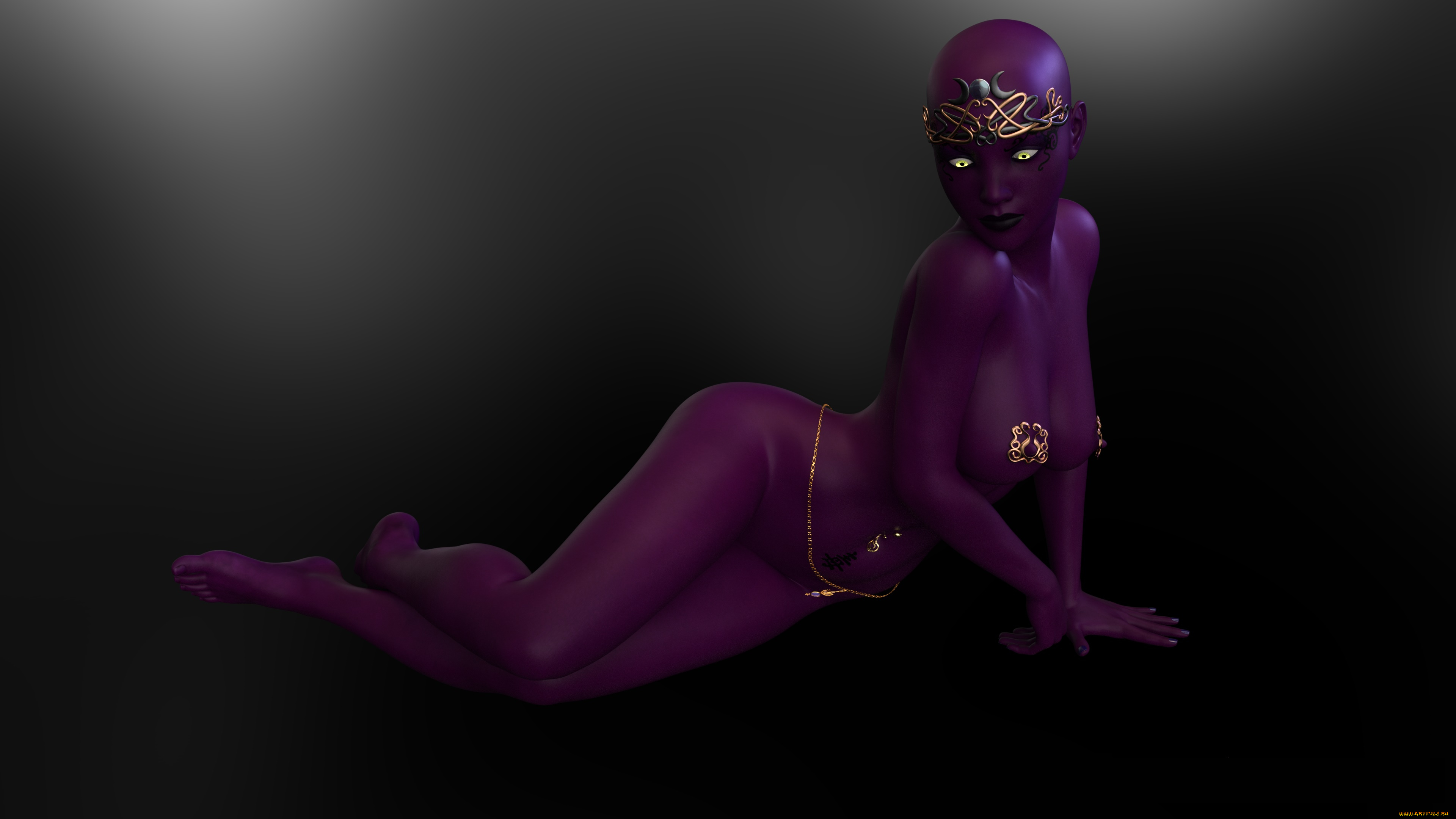 3д, графика, существа, , creatures, взгляд, фон, девушка