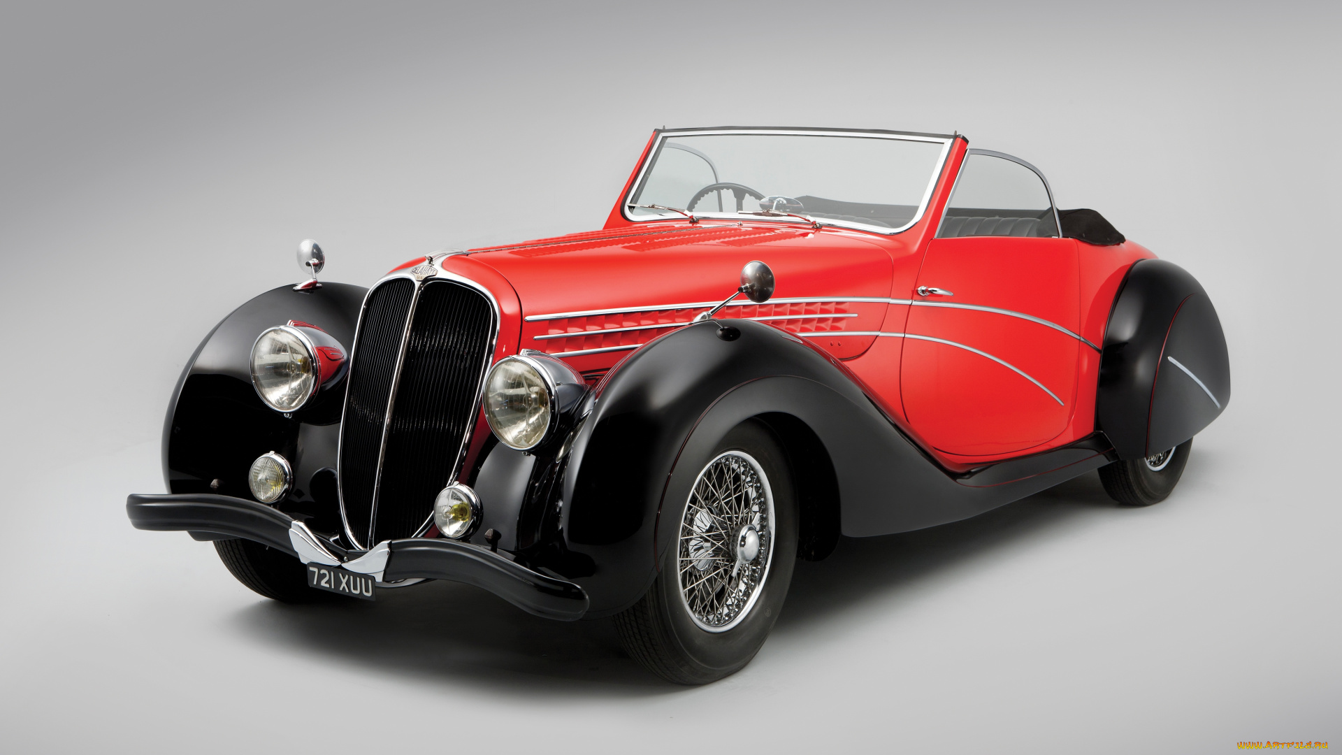 автомобили, классика, красный, серый, фон, автомобиль