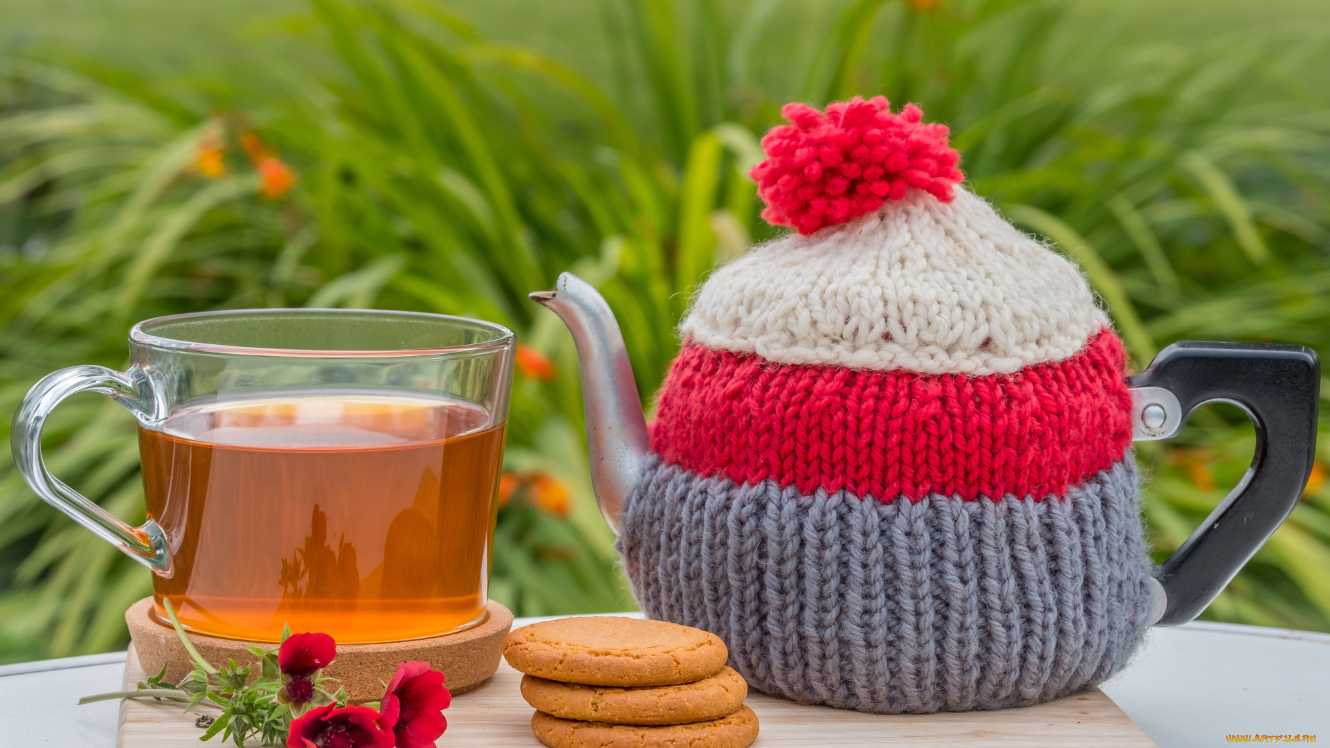 еда, напитки, , Чай, чайник, печенье, чай