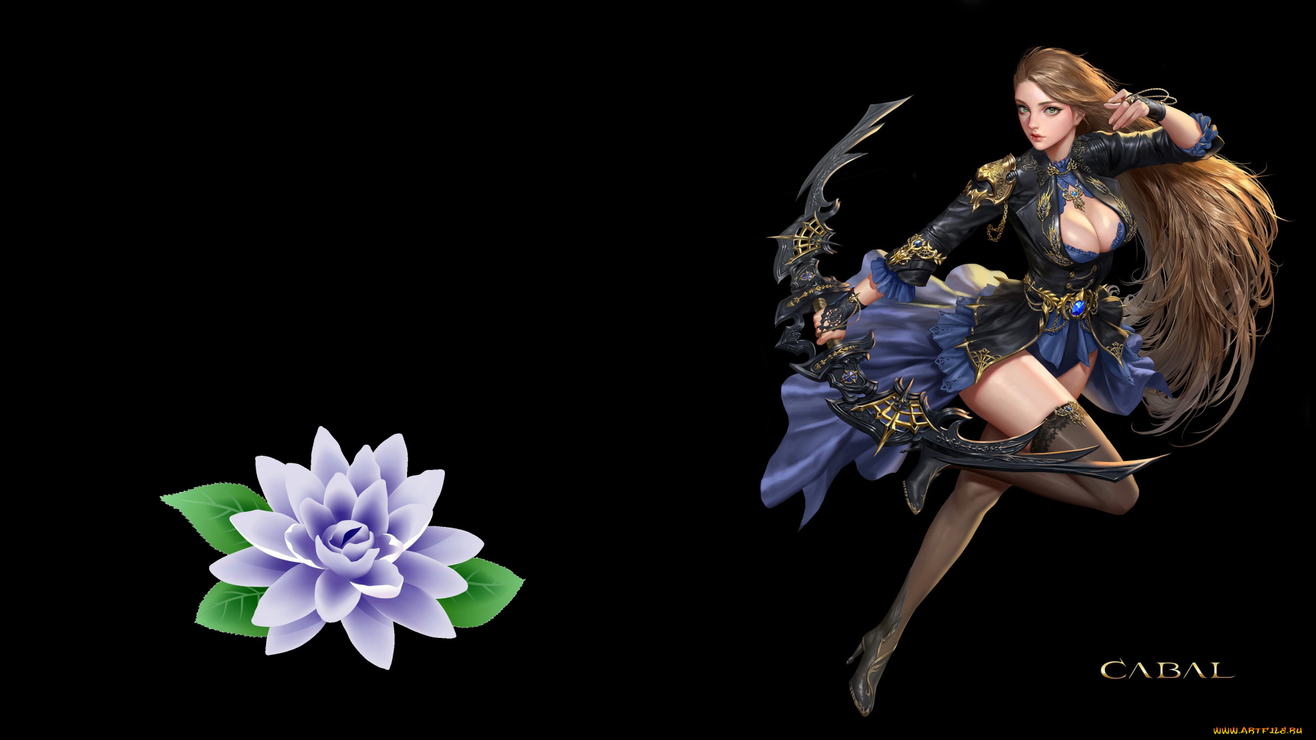 фэнтези, девушки, девушка, игра, лук, лучница, арт, cabal2, jungmin, jin