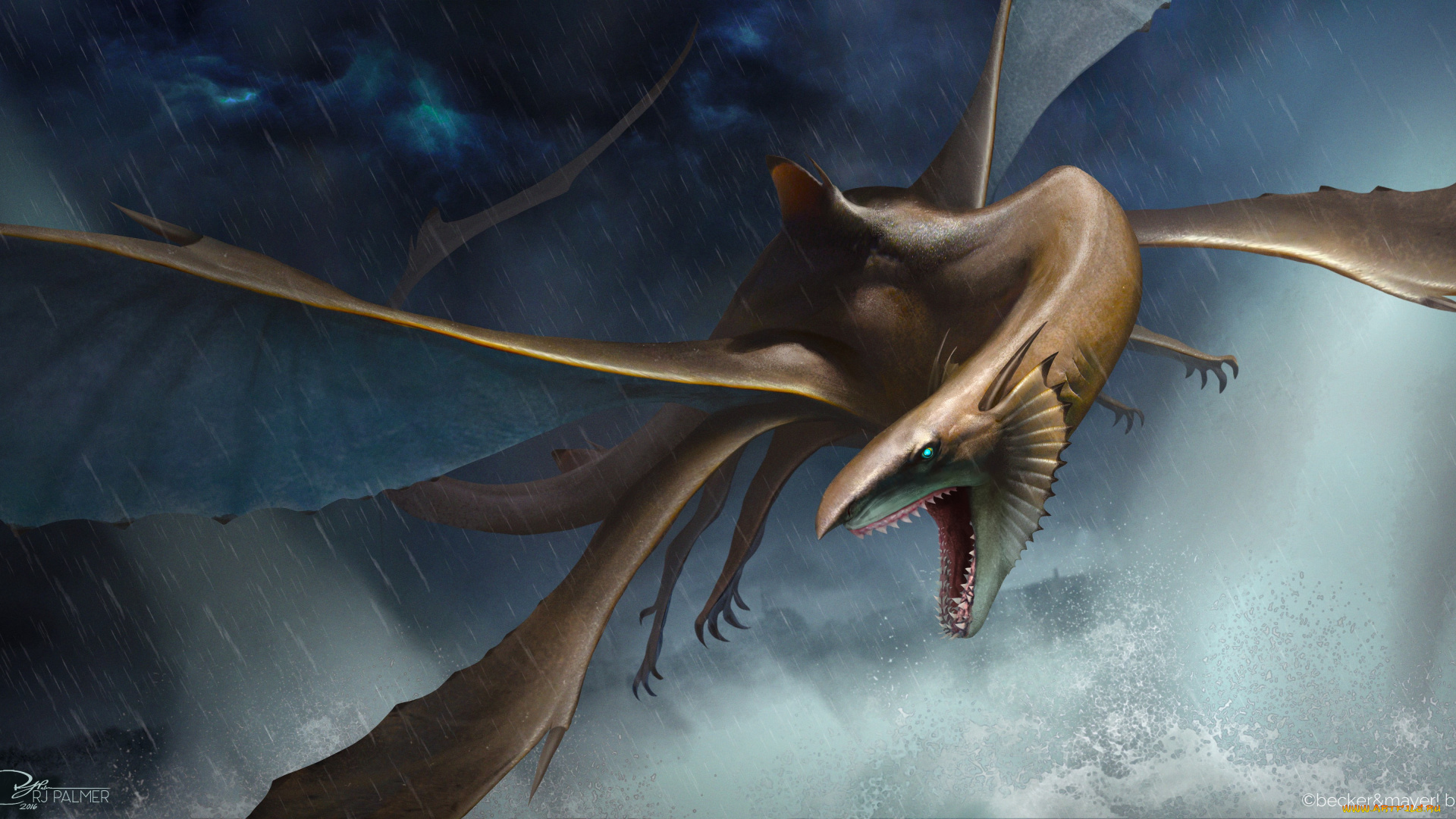 фэнтези, существа, взгляд, фон, существо