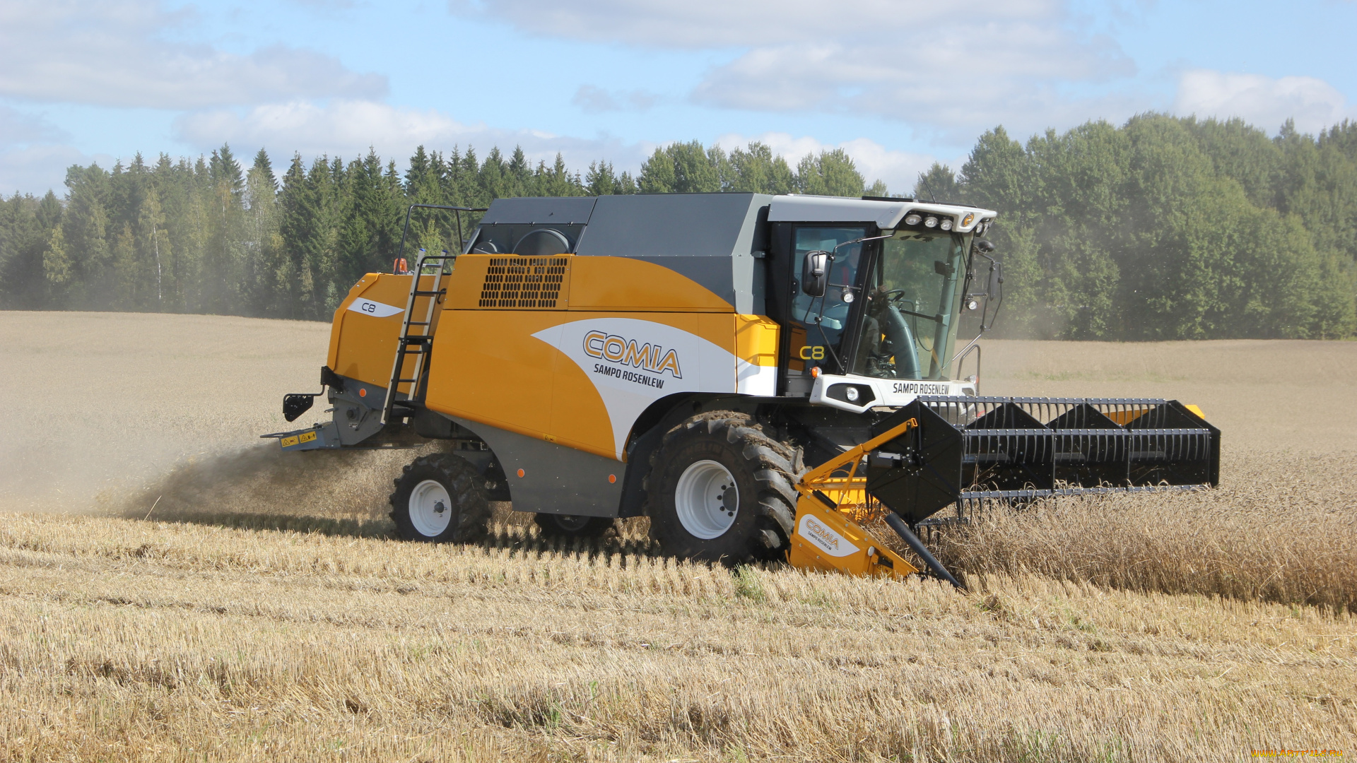 техника, комбайны, sampo