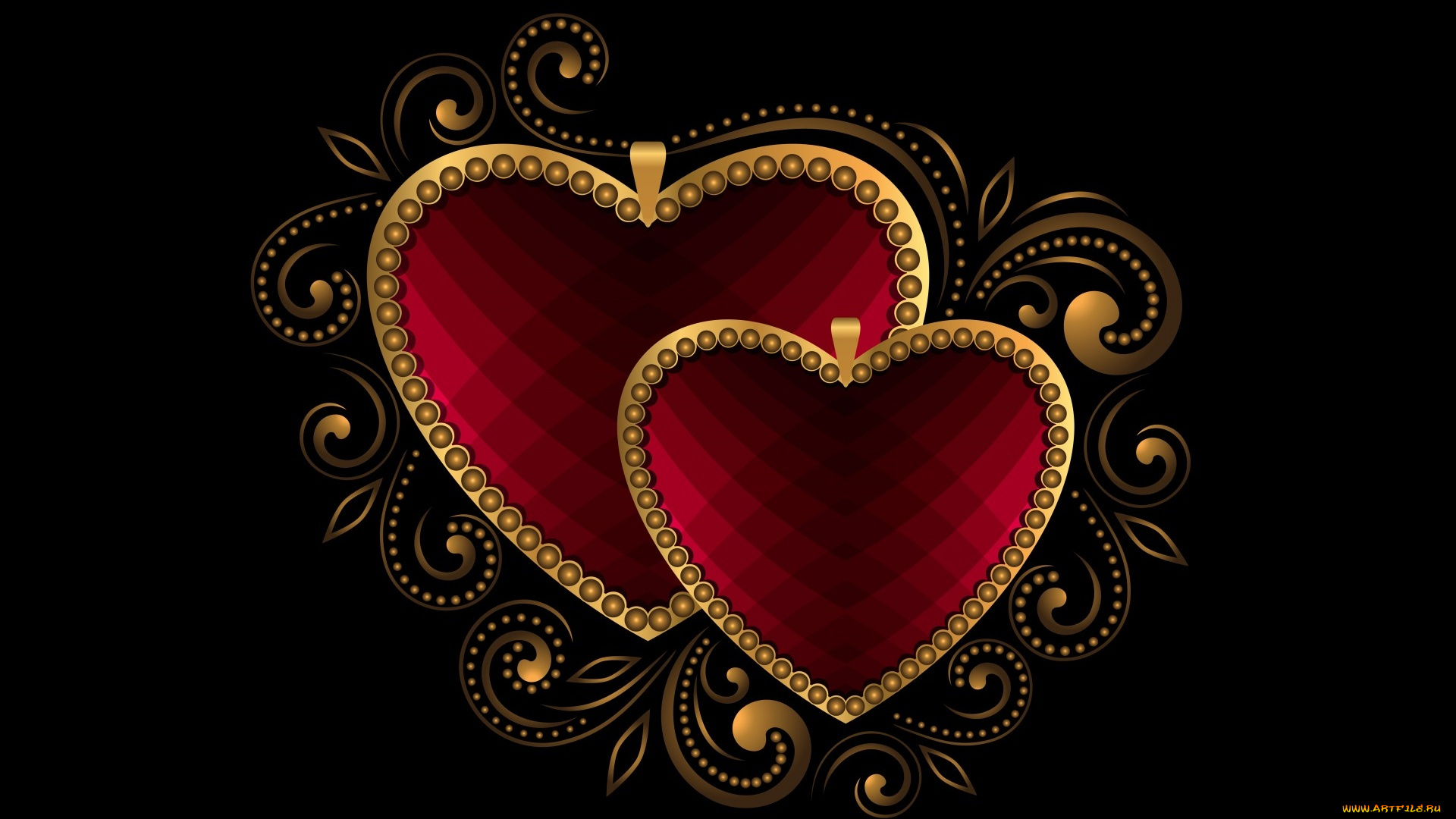 векторная, графика, сердечки, , hearts, сердечки, фон