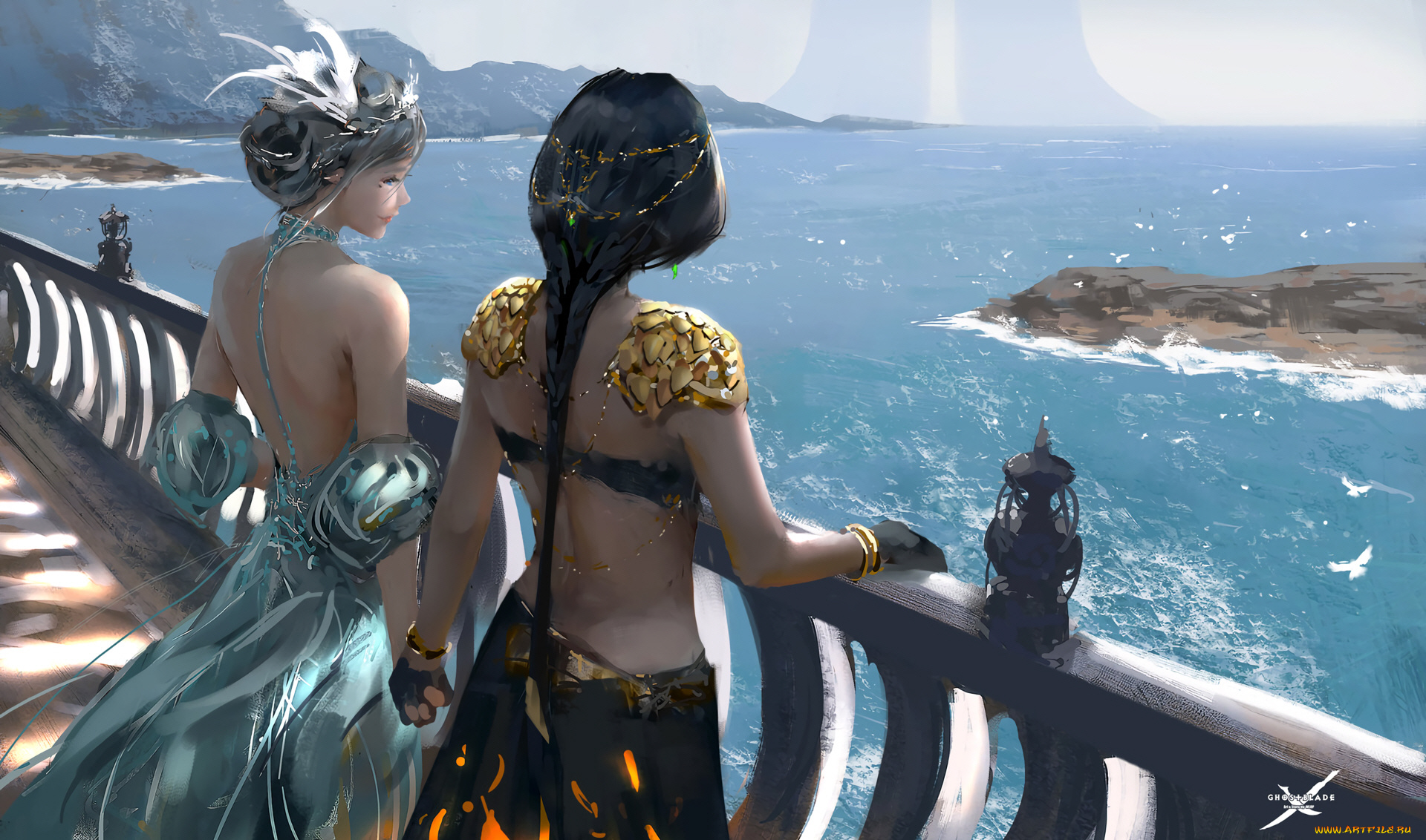 фэнтези, _ghost, blade, , , призрачный, клинок, девушки, призрачный, клинок, ghost, blade