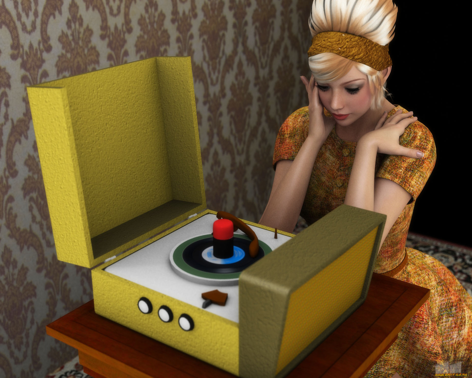 3д, графика, люди, , people, фон, взгляд, девушка