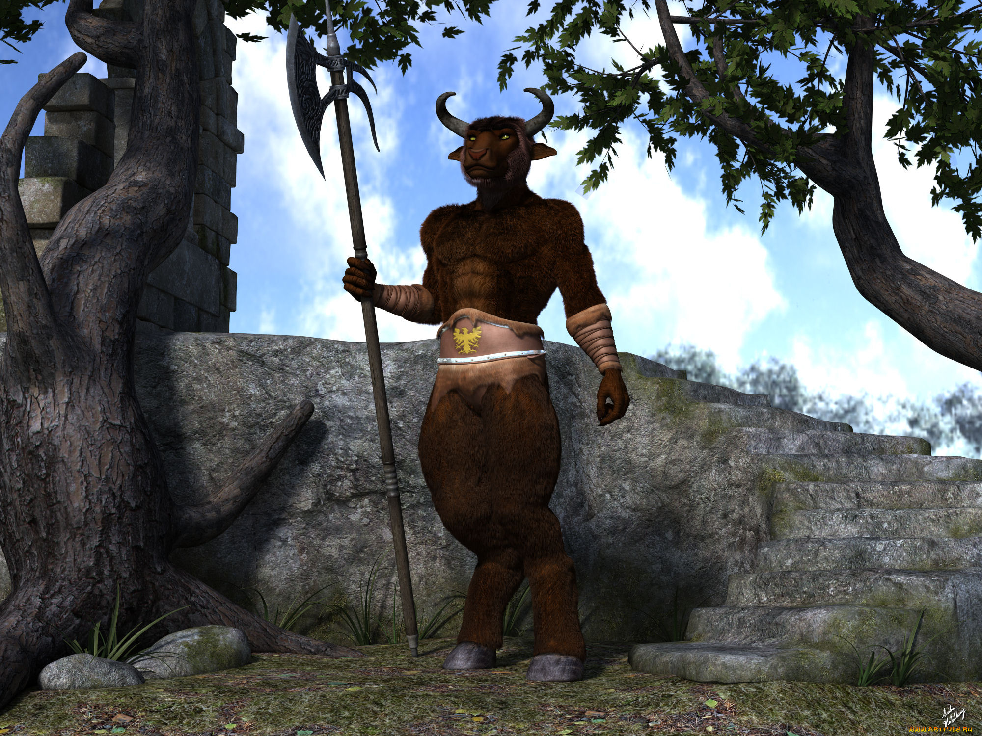 3д, графика, существа, , creatures, демон