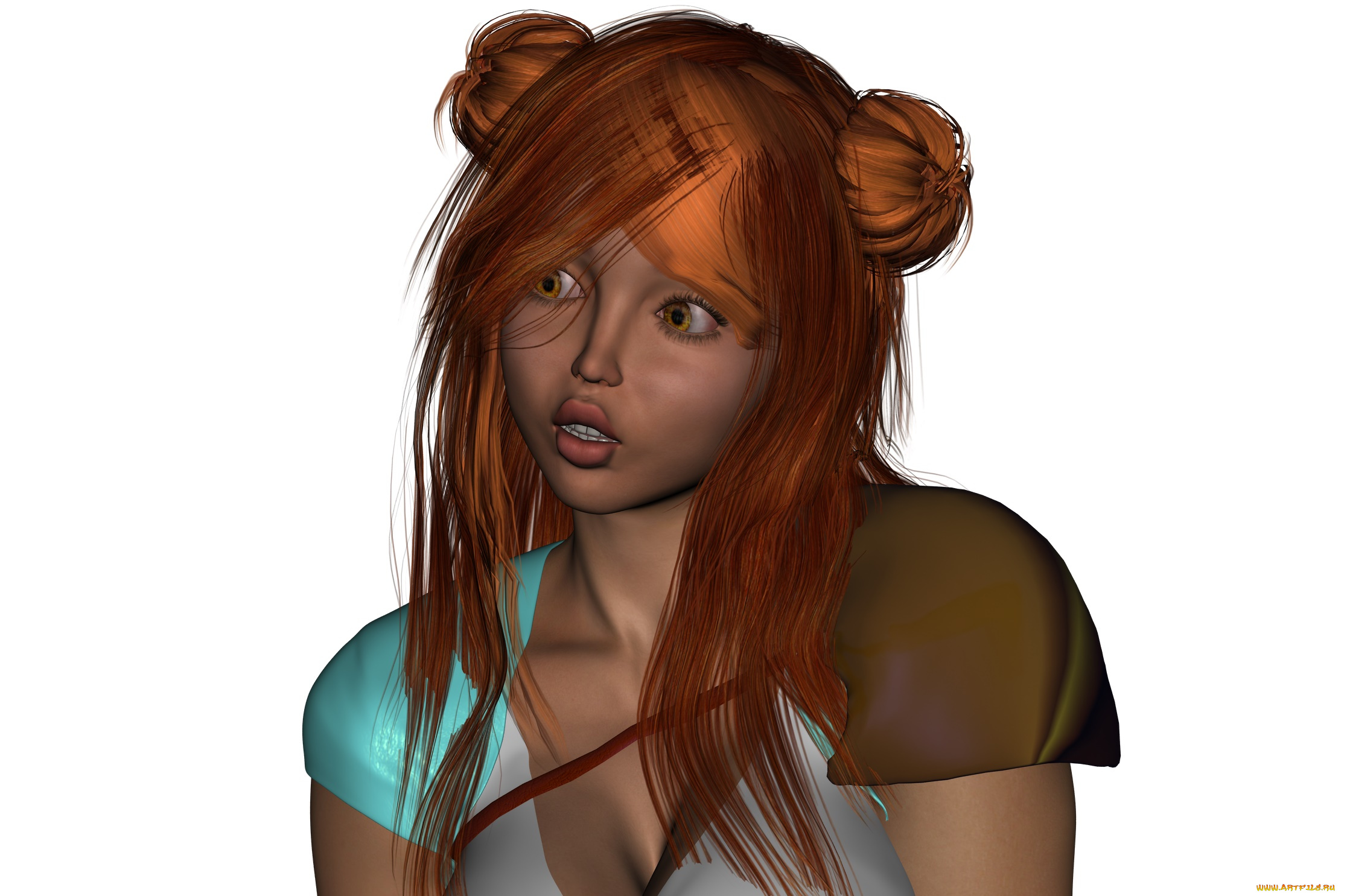 3д, графика, портрет, , portraits, девушка, взгляд, фон