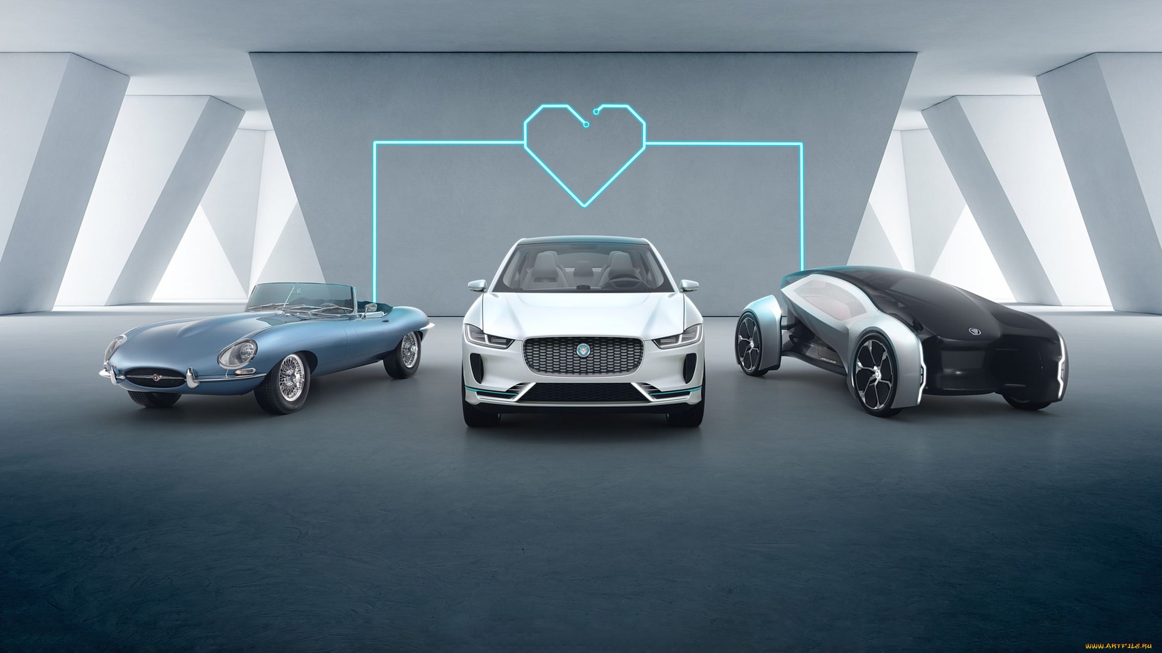 jaguar, future, type, concept, and, ev, family, 2017, автомобили, jaguar, 2017, future, type, concept, ev, family