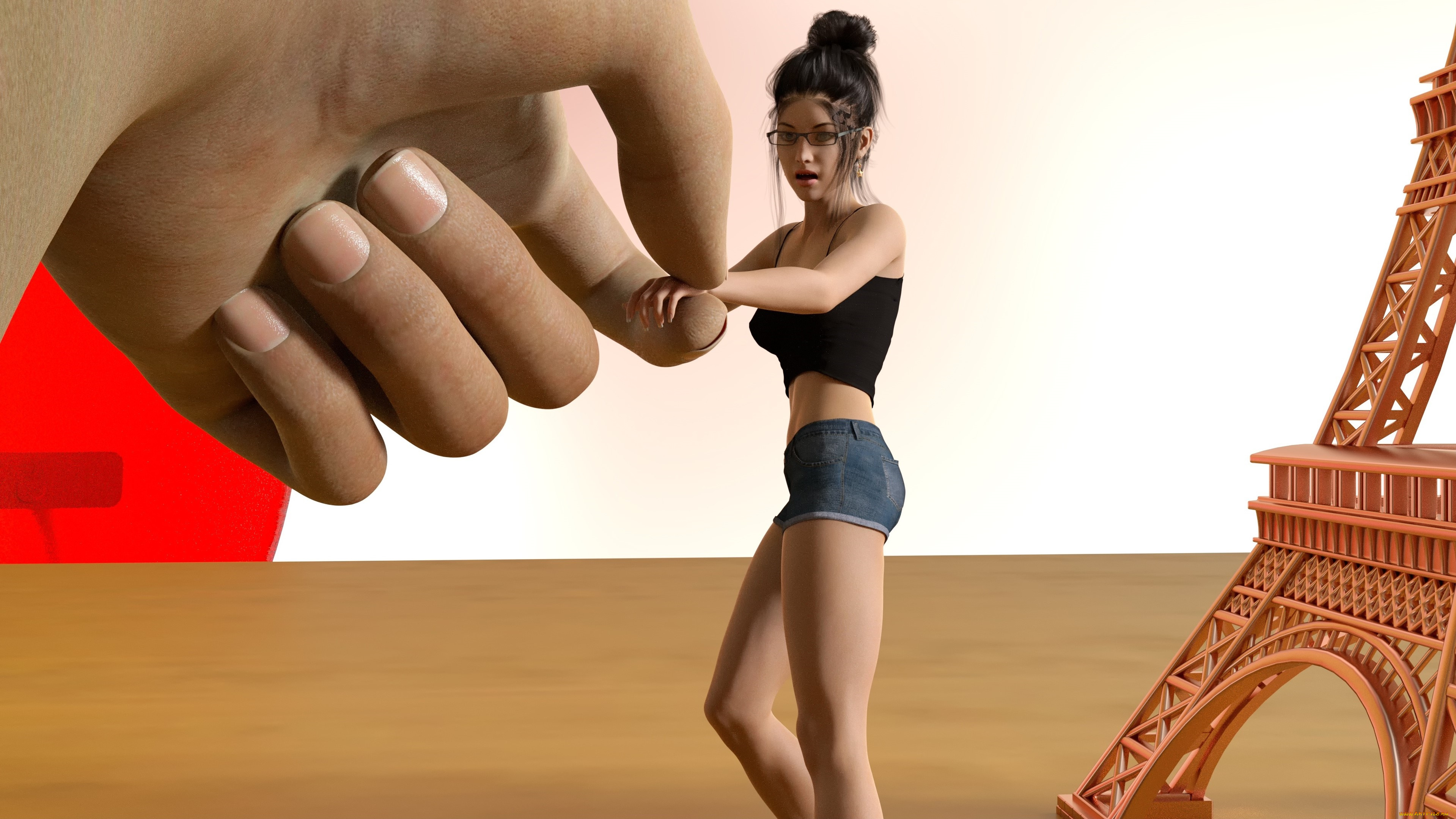 3д, графика, фантазия, , fantasy, взгляд, девушка, фон