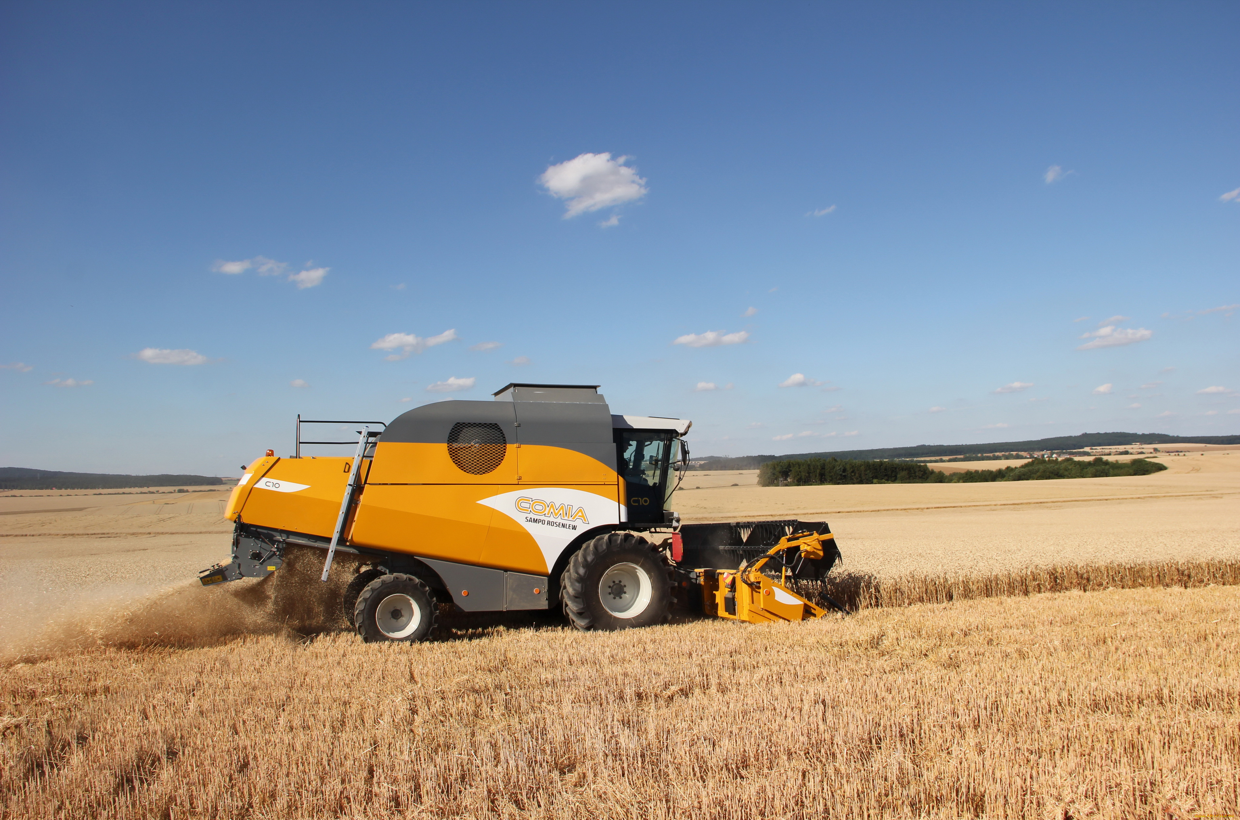 техника, комбайны, sampo