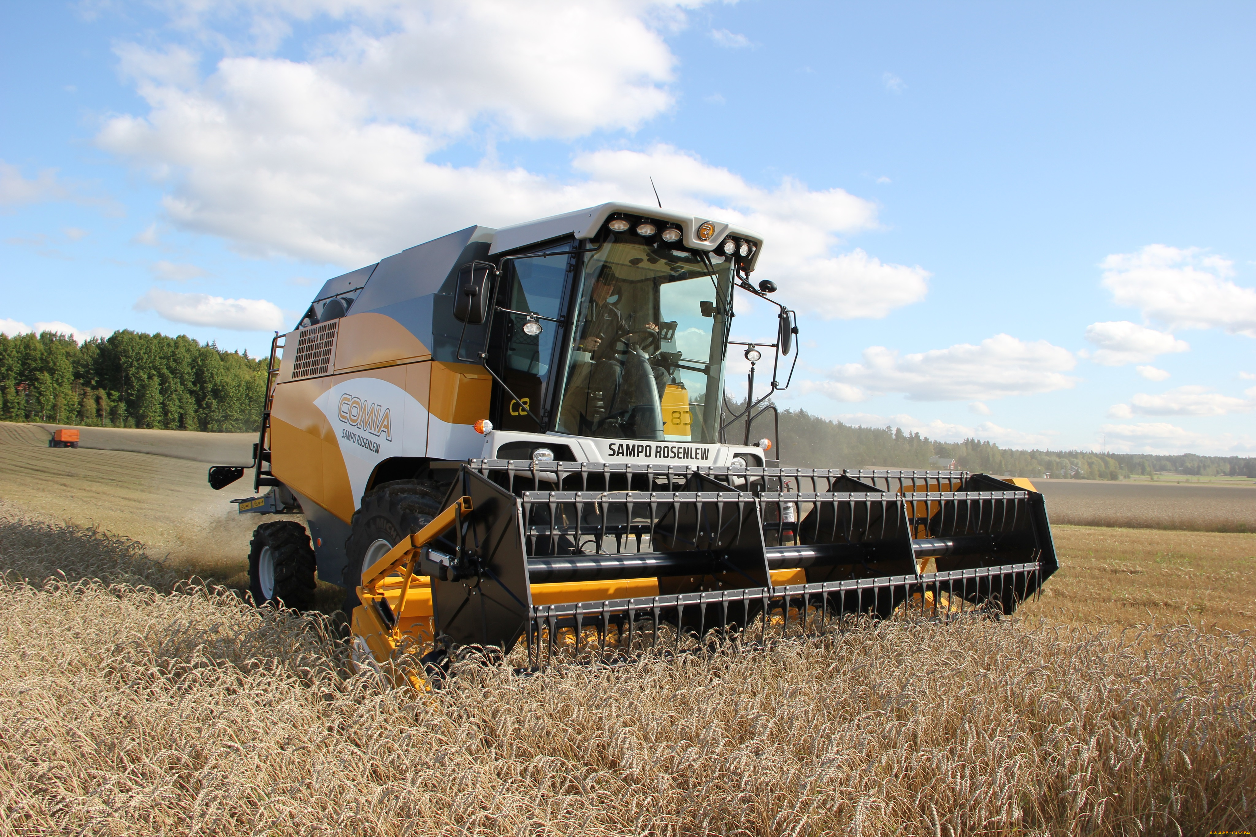 техника, комбайны, sampo
