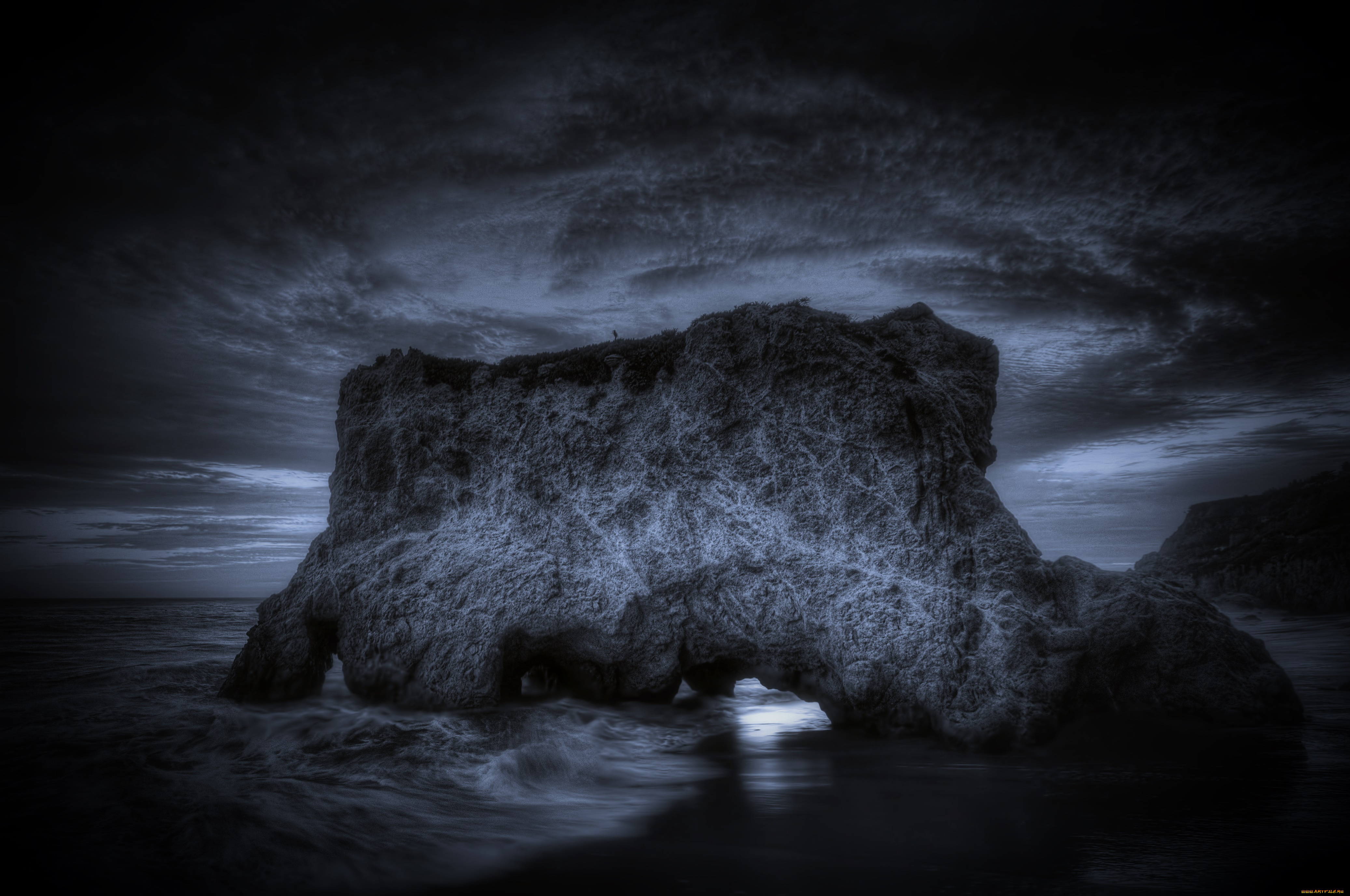 природа, побережье, камни, море