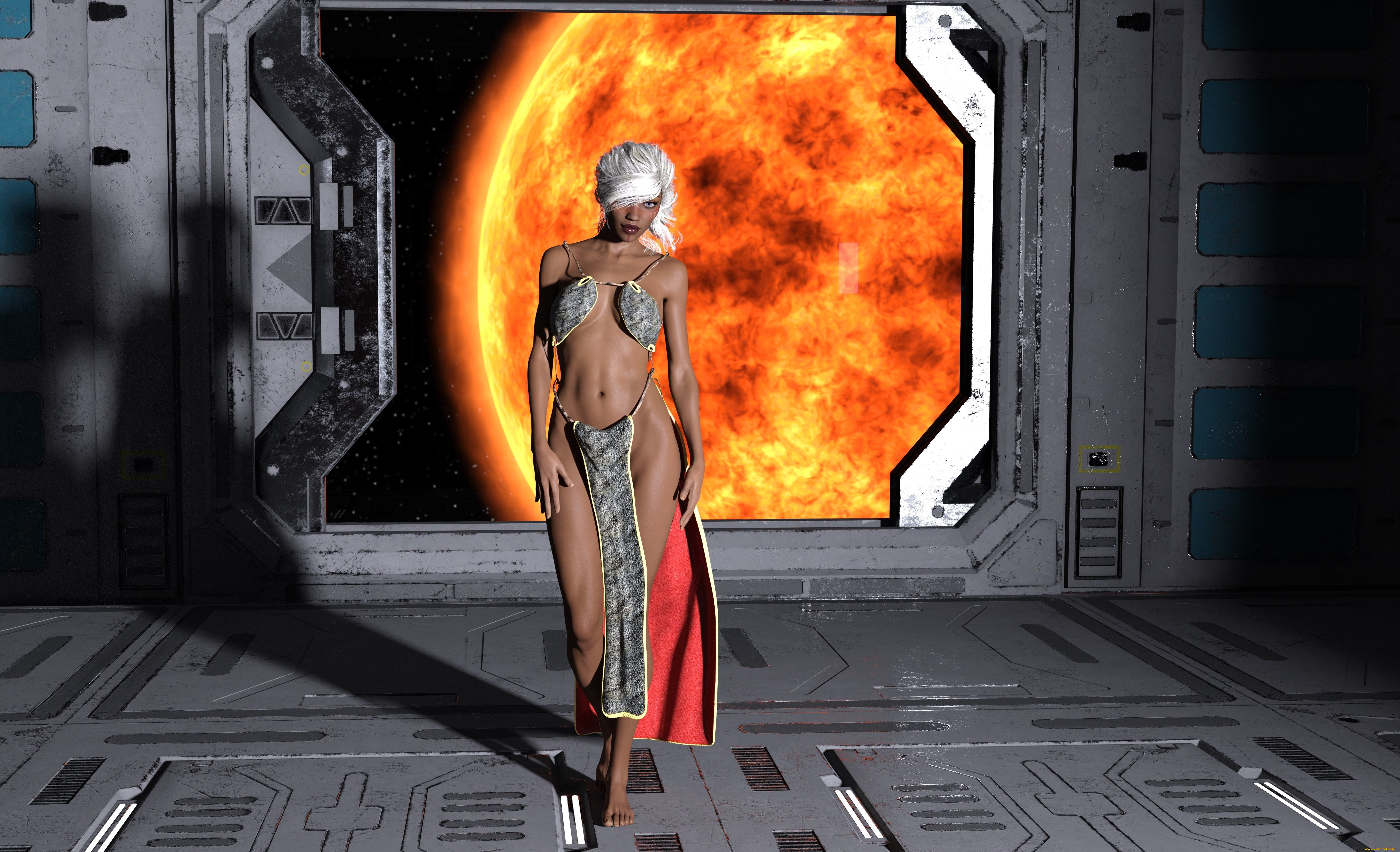 3д, графика, фантазия, , fantasy, взгляд, фон, девушка