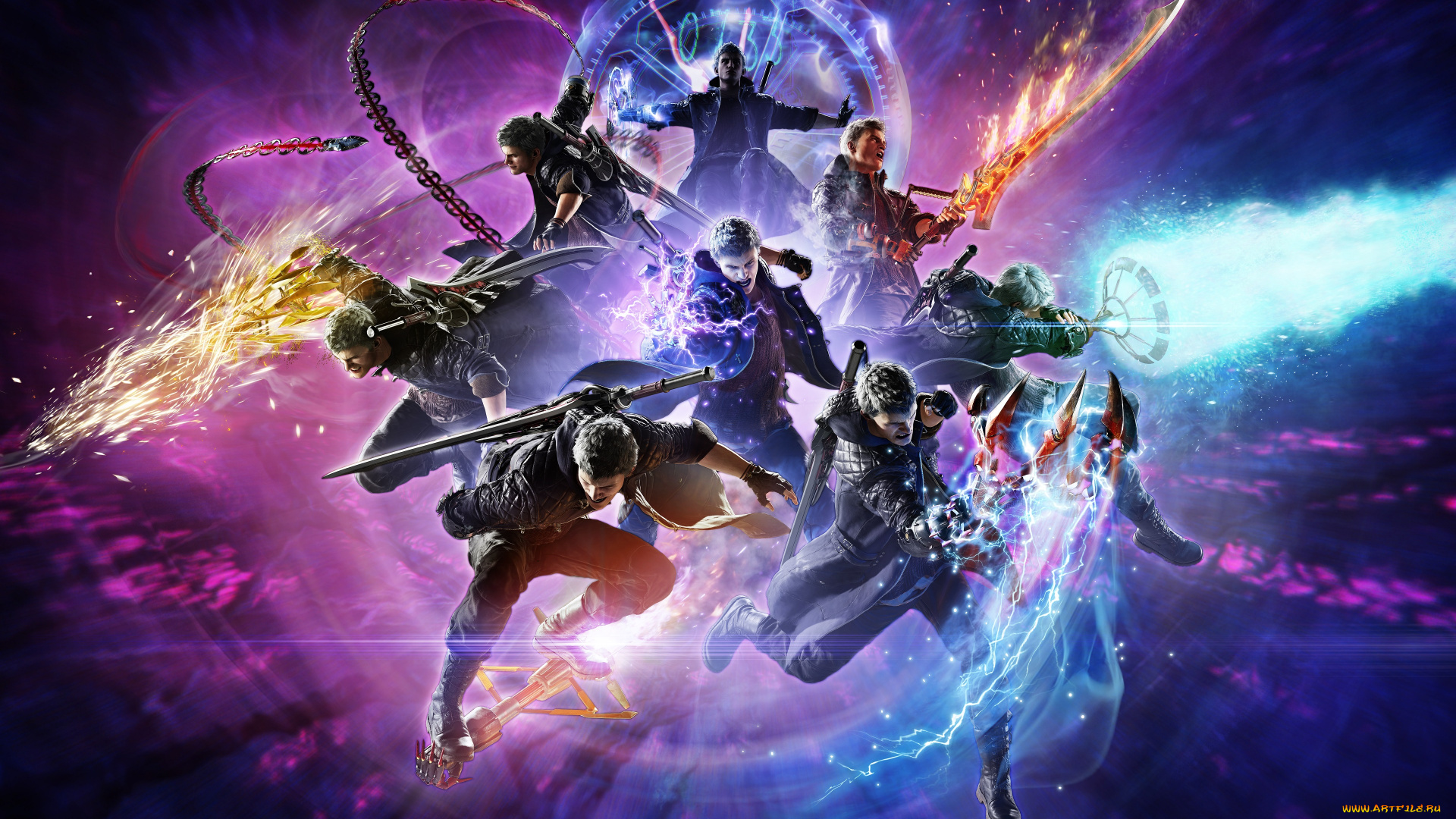 2018, devil, may, cry, 5, видео, игры, devil, may, cry, 5, 2018, games, персонаж, видеоигры, постер, 4k, devil, may, cry, 5