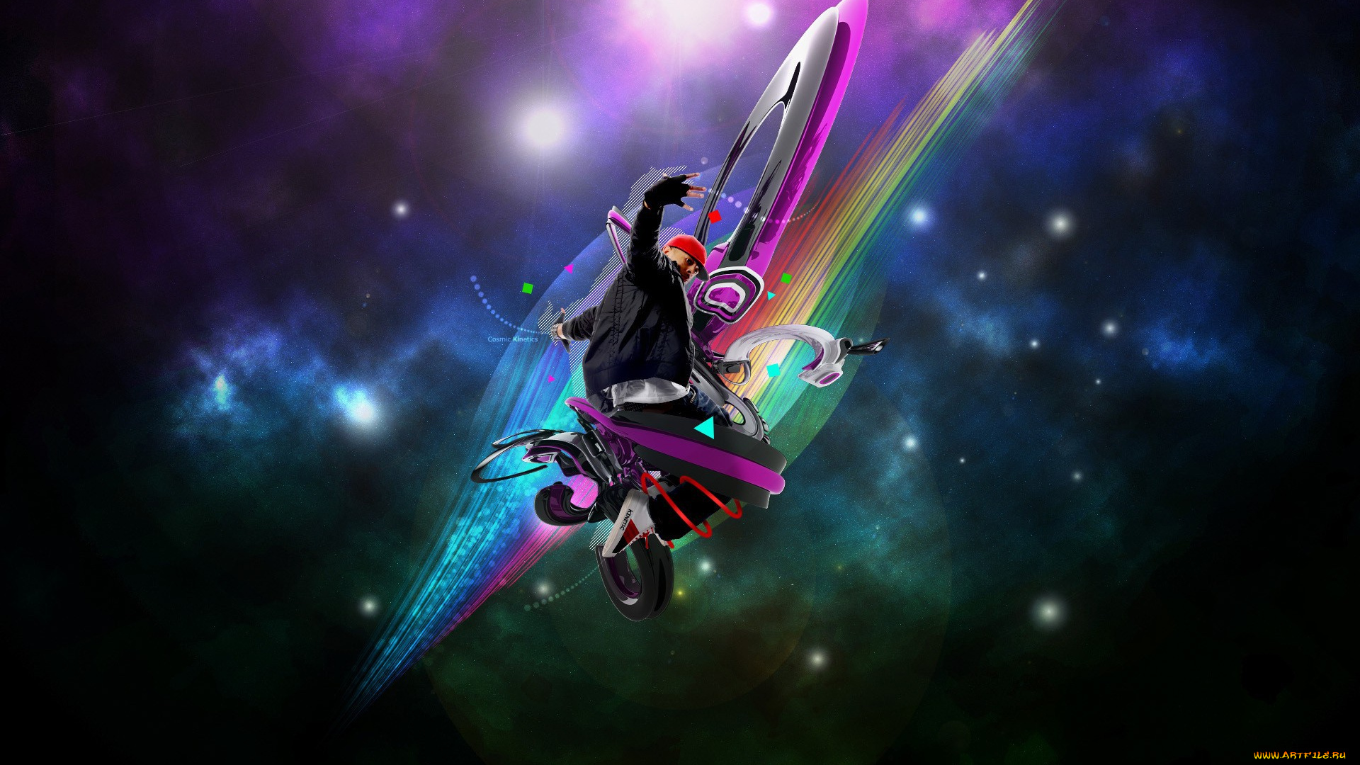 разное, компьютерный, дизайн, прыжок, куртка, кепка, парень