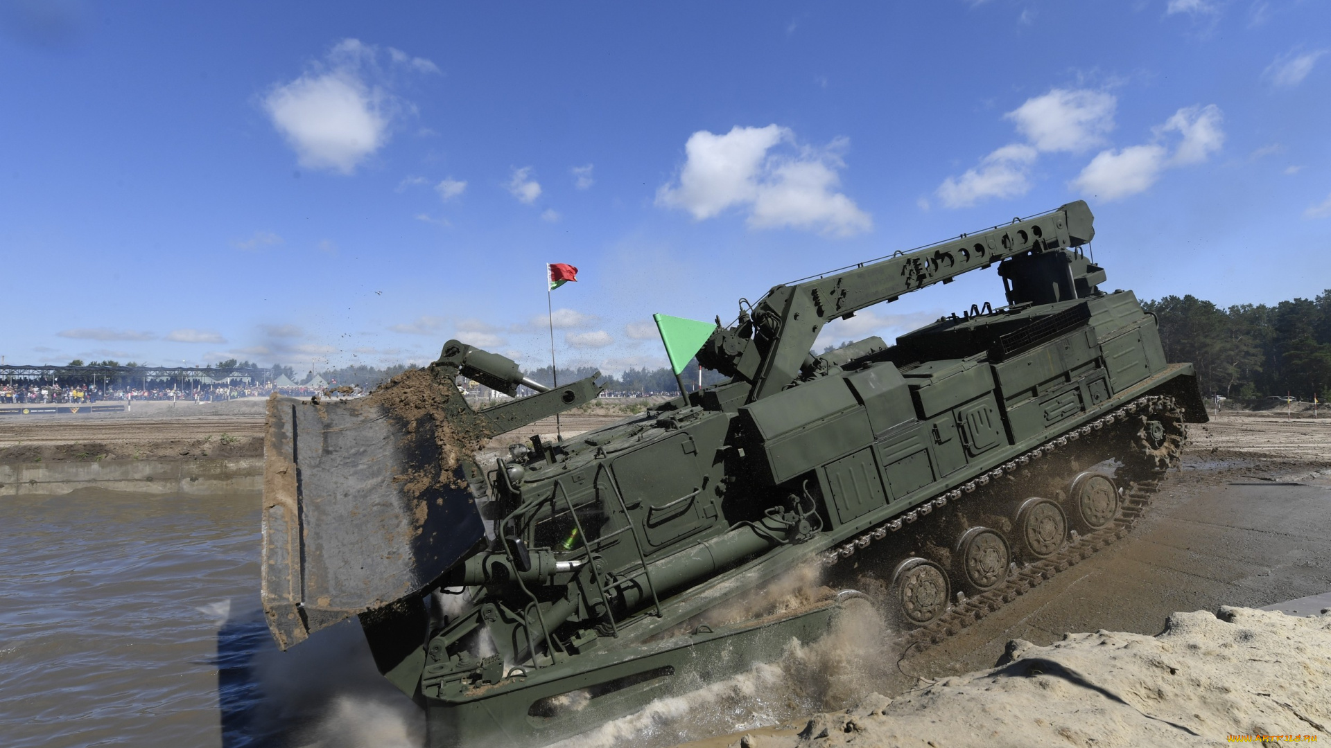 техника, военная, техника, водная, преграда, военная