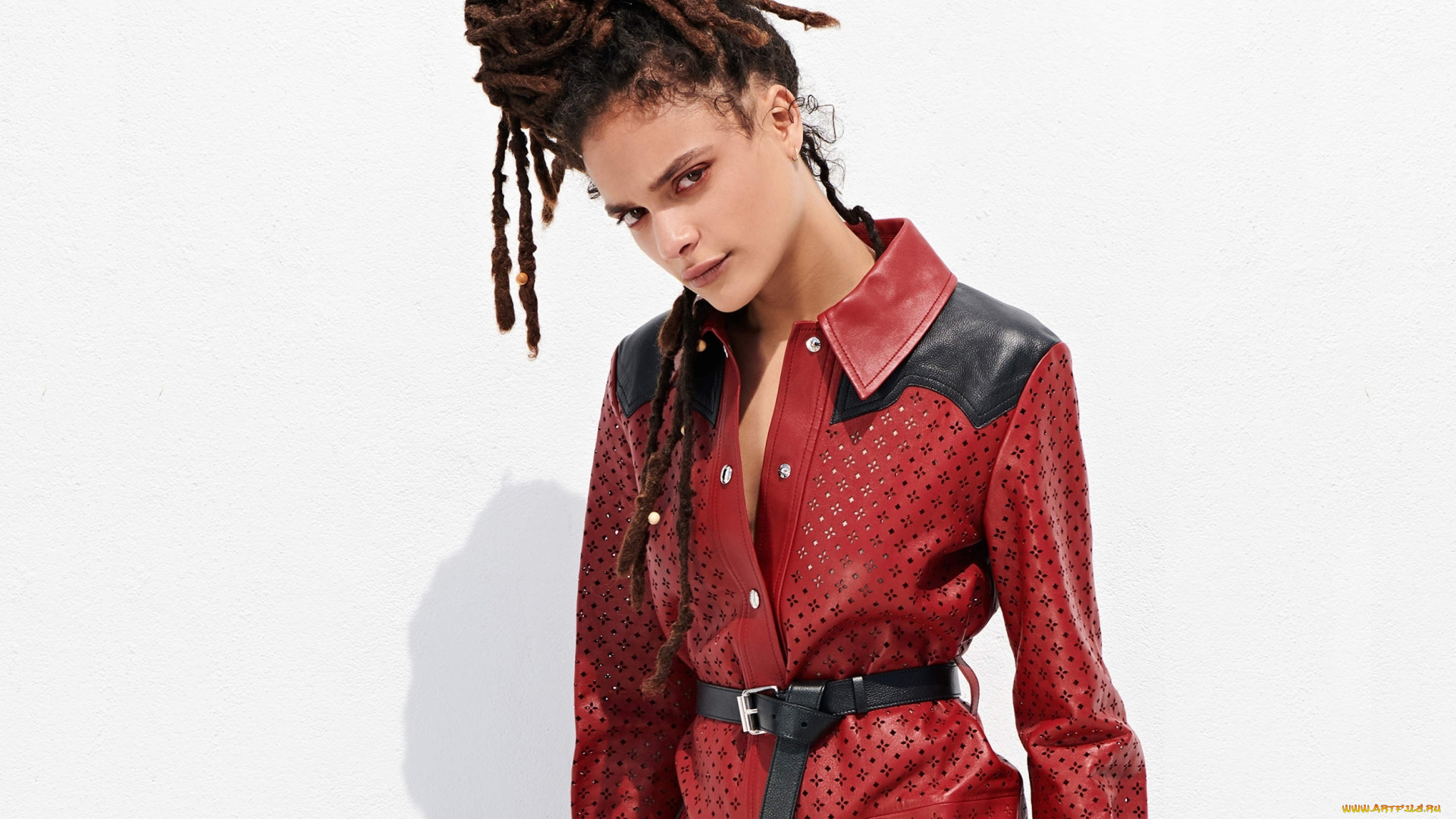 девушки, sasha, lane, ремень, жакет, дреды, шатенка