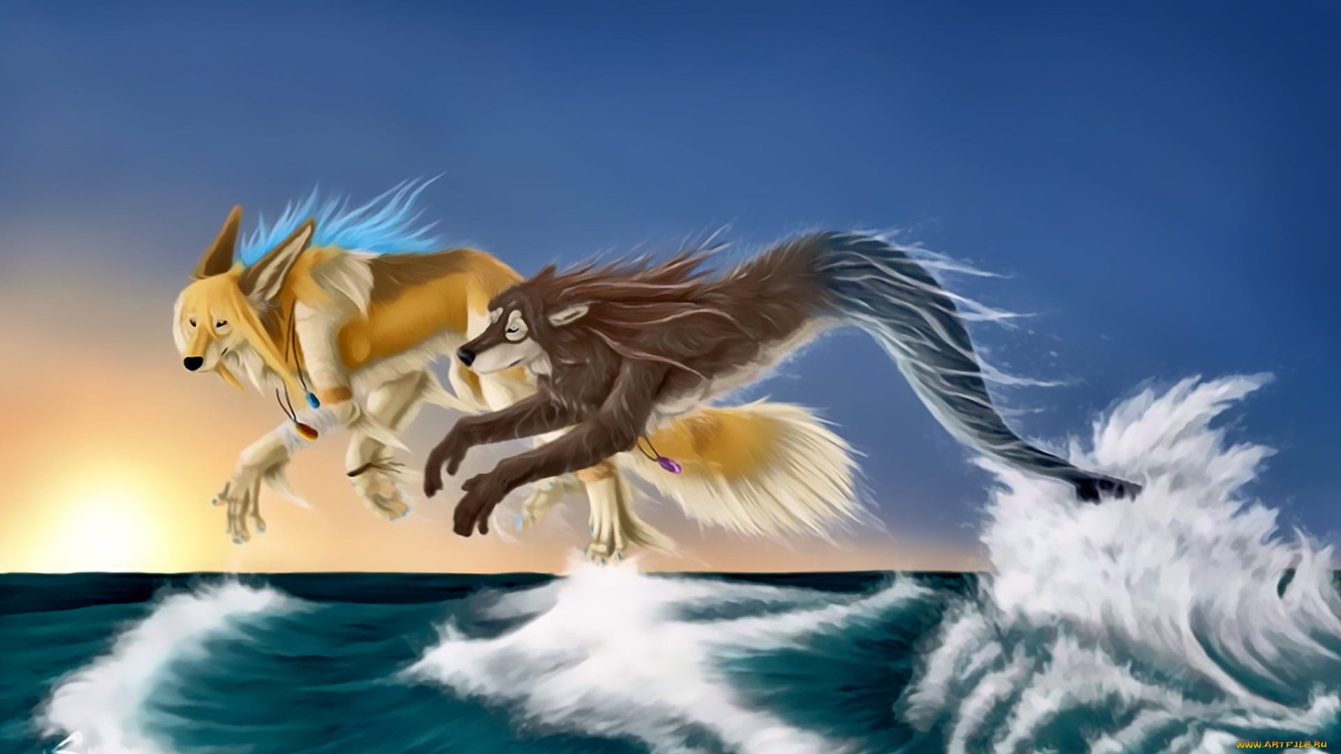 календари, фэнтези, 2019, calendar, существо, водоем, животное