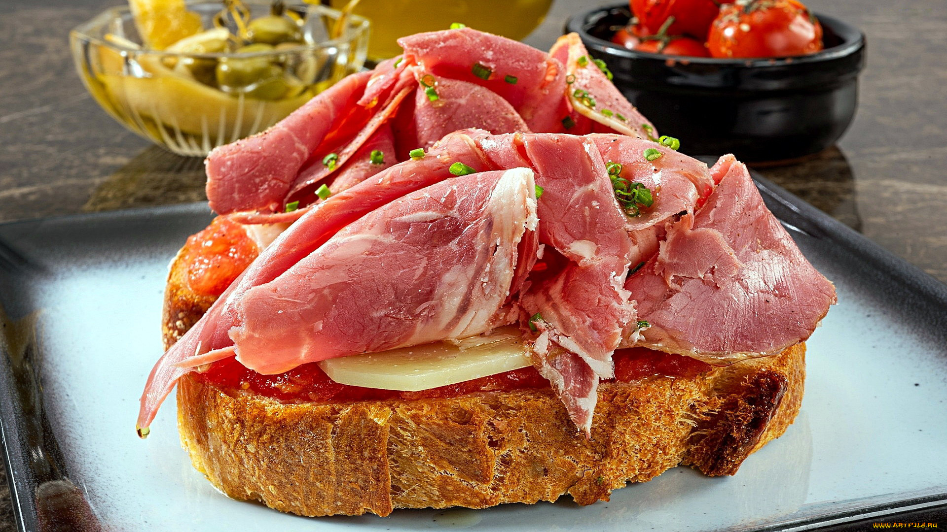 еда, бутерброды, , гамбургеры, , канапе, бутерброд, ветчина