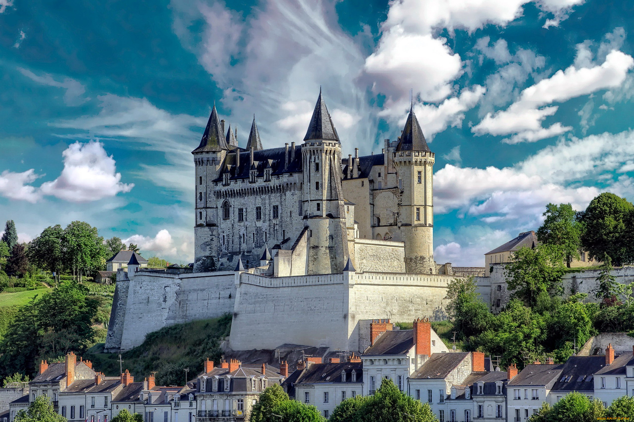 chateau, d`amboise, города, замки, франции, chateau, d'amboise