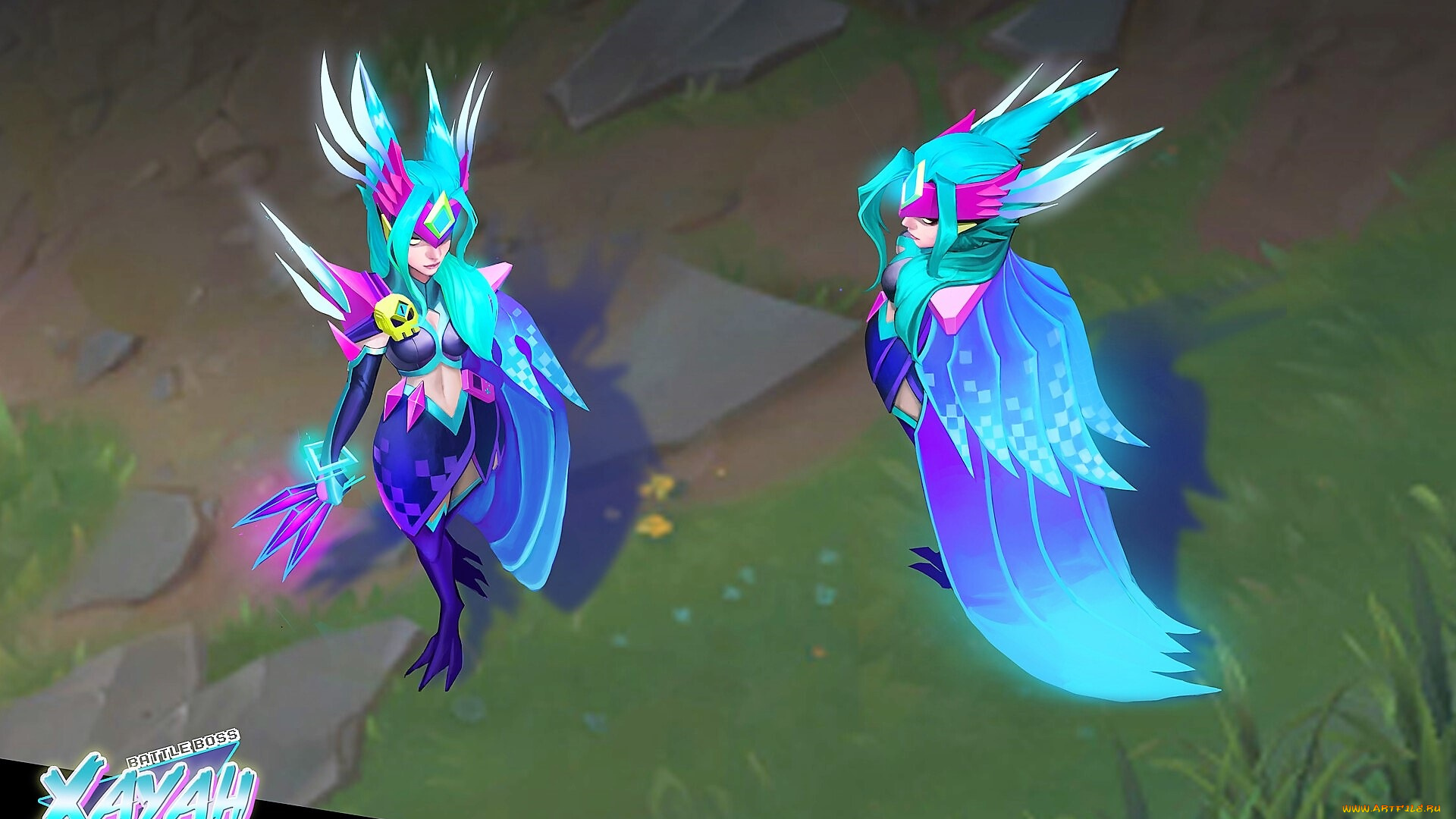 видео, игры, league, of, legends, xayah, ракурсы