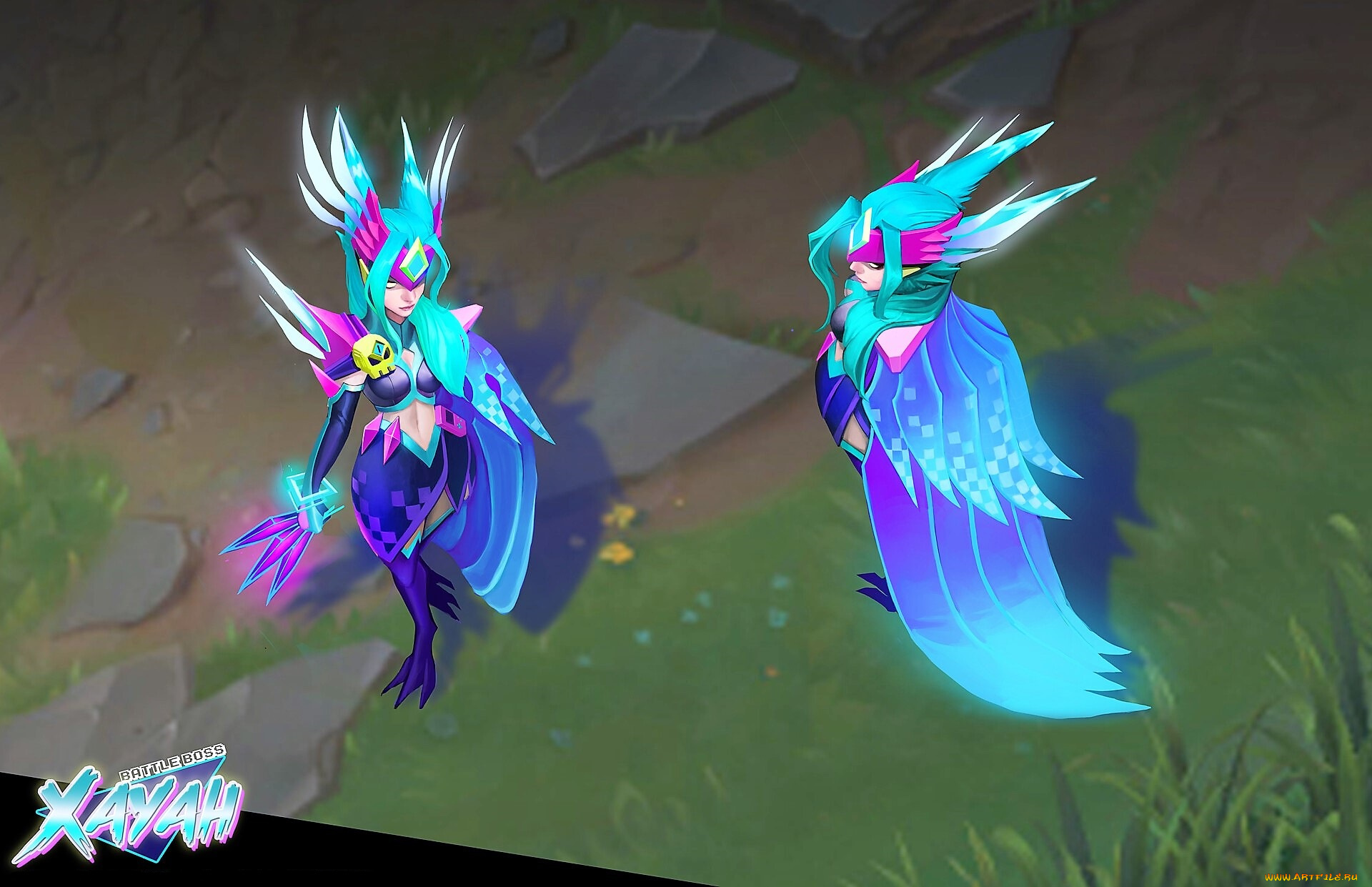 видео, игры, league, of, legends, xayah, ракурсы